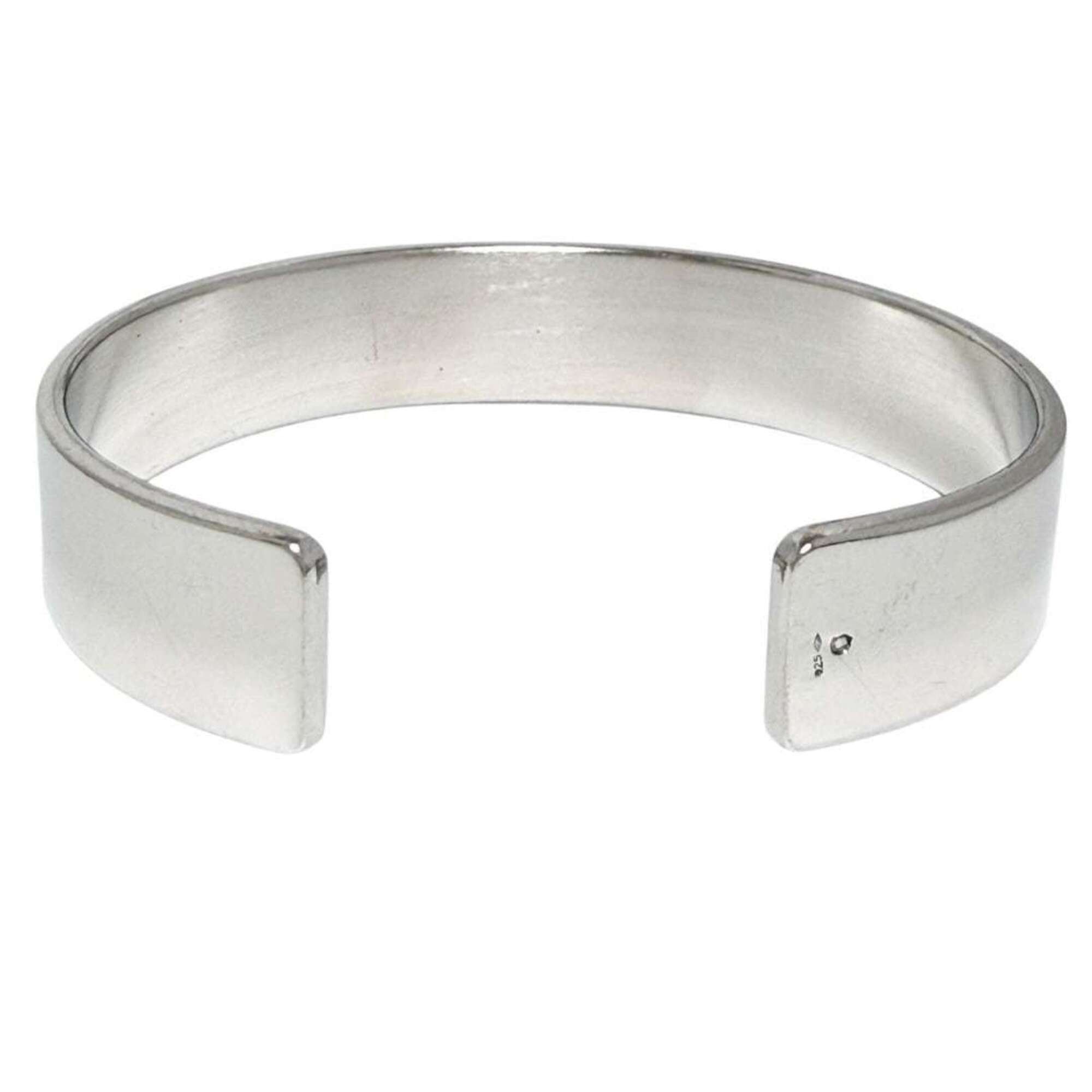 Saint Laurent Paris Saint Laurent unisex bangle/cuff bracelet, silver. Size ONE SIZE - 2 Thumbnail