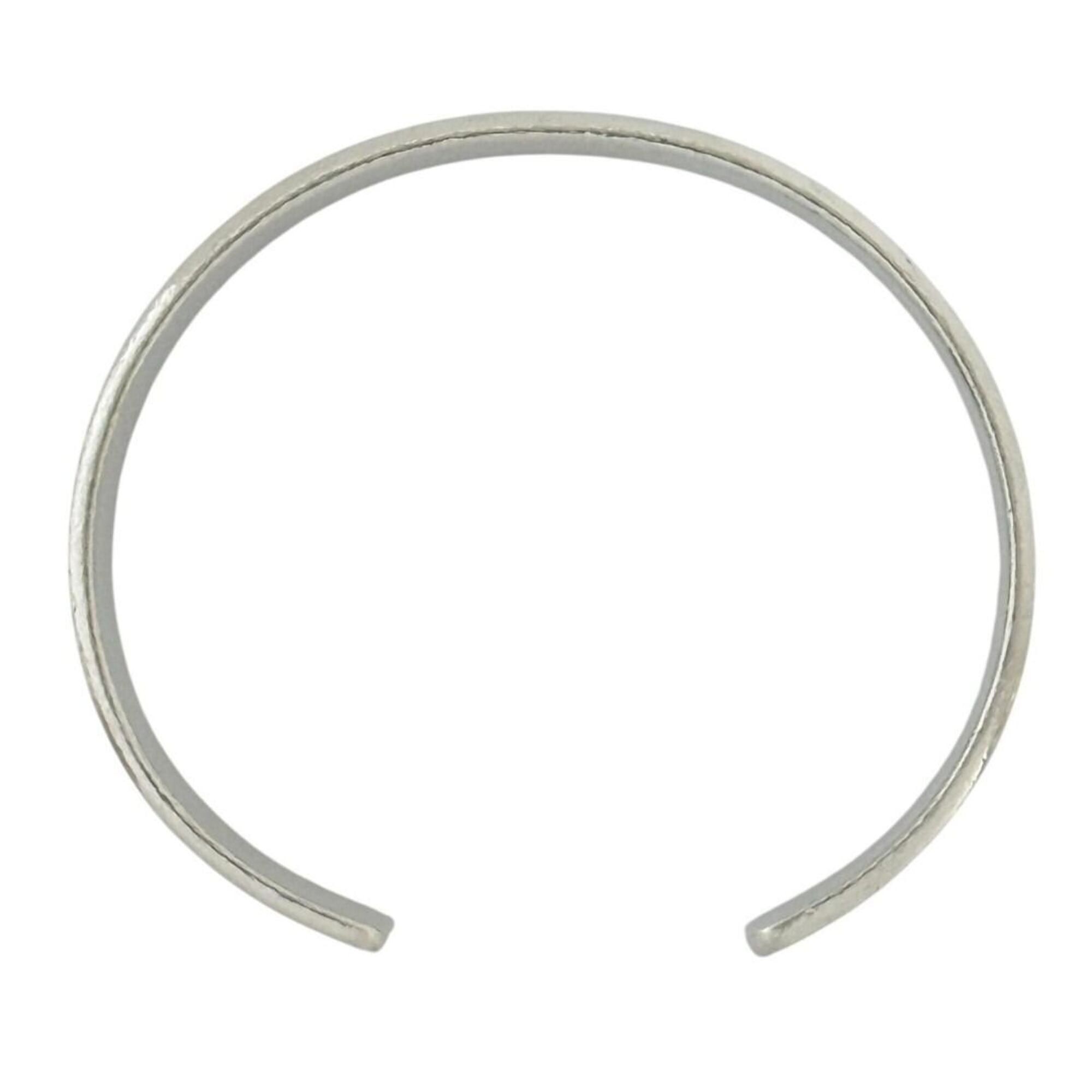 Saint Laurent Paris Saint Laurent unisex bangle/cuff bracelet, silver. Size ONE SIZE - 5 Thumbnail