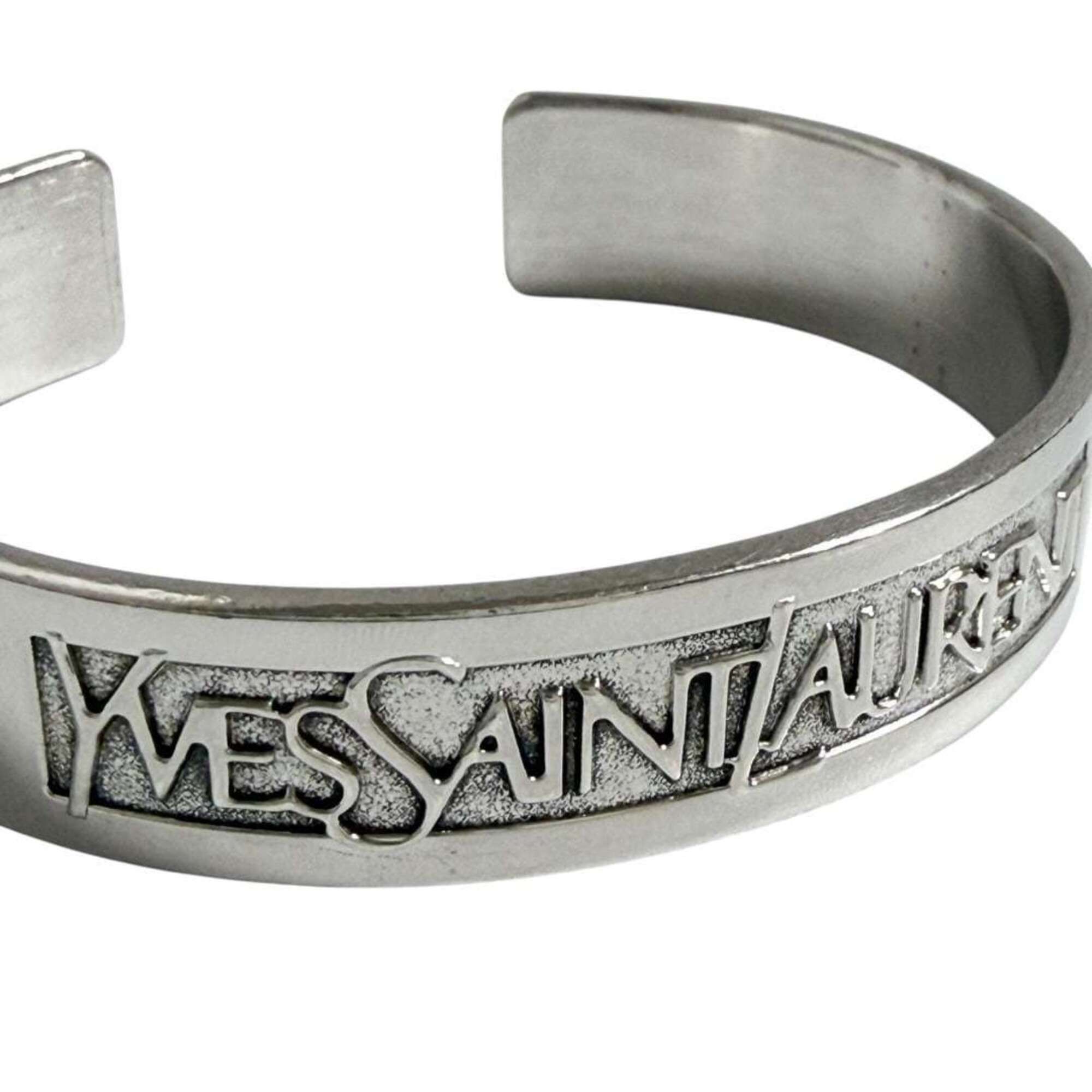 Saint Laurent Paris Saint Laurent unisex bangle/cuff bracelet, silver. Size ONE SIZE - 6 Thumbnail