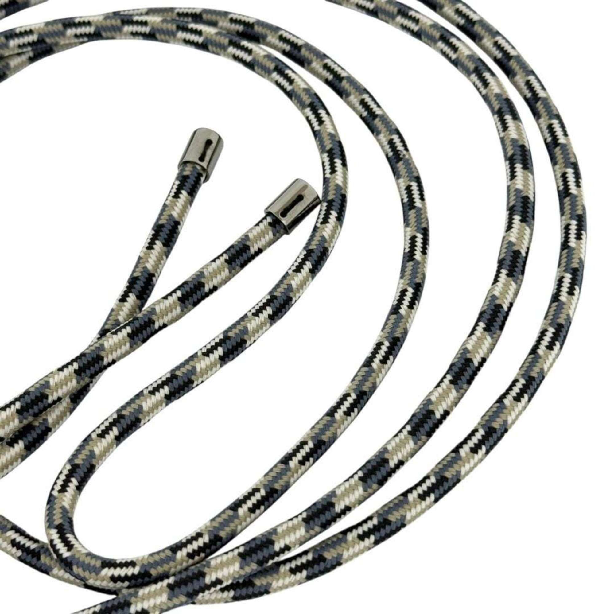 Dior Christian Dior Dior Men's Rope Belt, Adjustable Size, Maximum Inner Circumference 104cm, CD, Black Size ONE SIZE - 8 Thumbnail