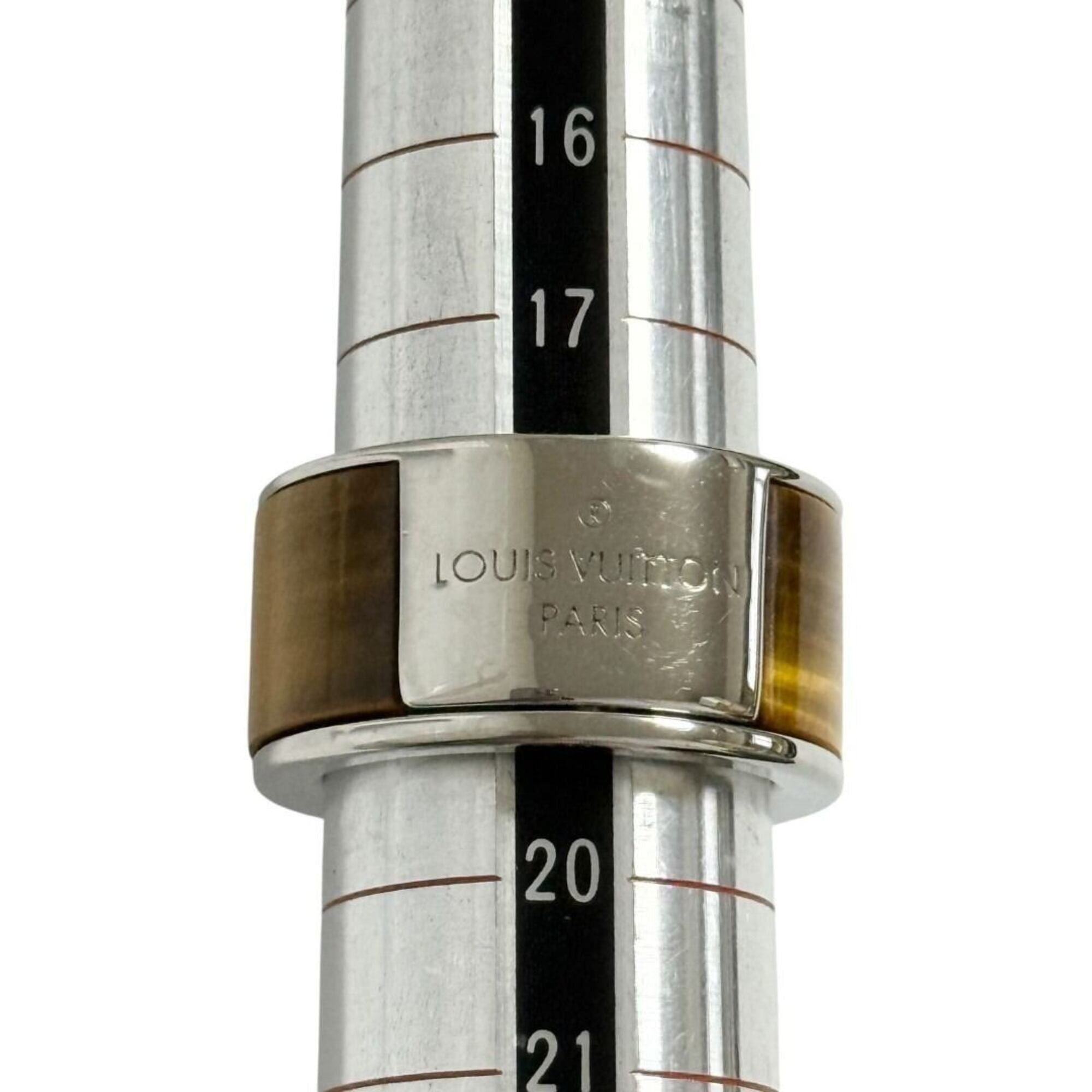 Louis Vuitton Louis Vuitton Men's Wide Ring, Tiger Eye, Size M (19) Size ONE SIZE - 9 Thumbnail