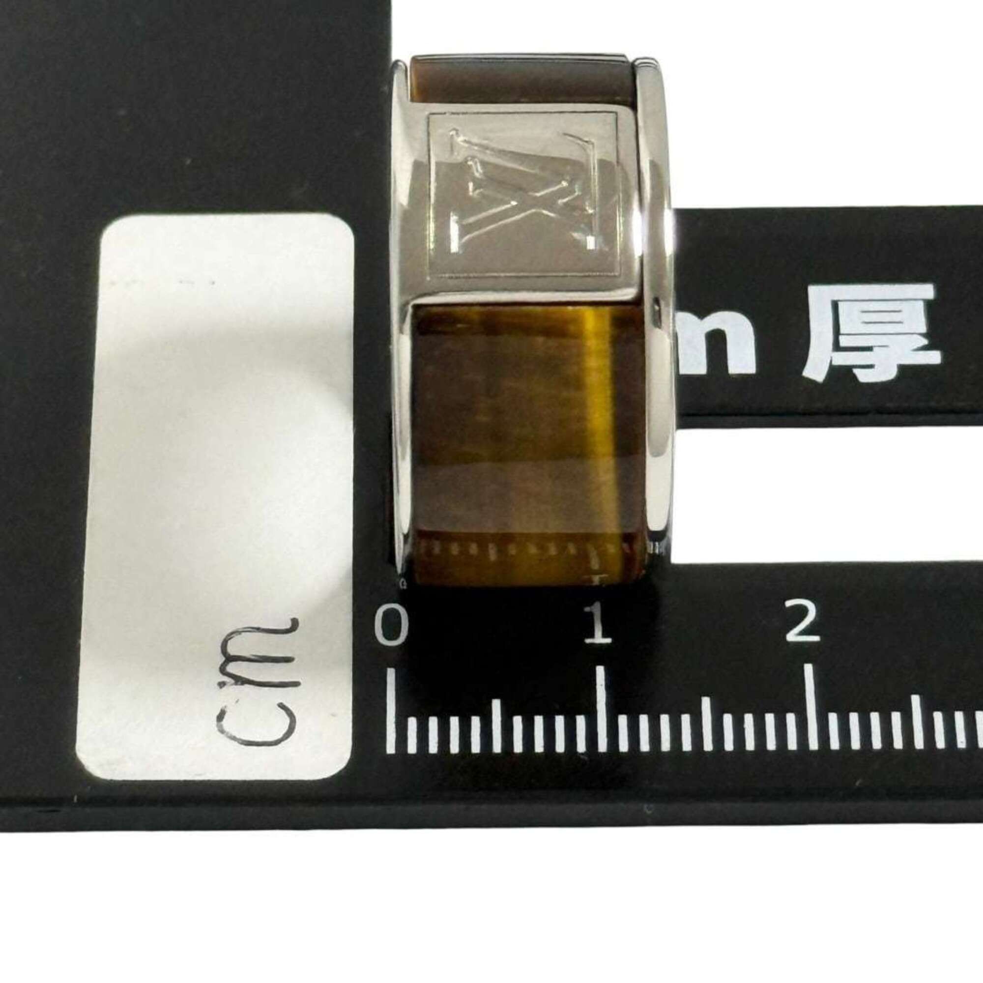 Louis Vuitton Louis Vuitton Men's Wide Ring, Tiger Eye, Size M (19) Size ONE SIZE - 8 Thumbnail