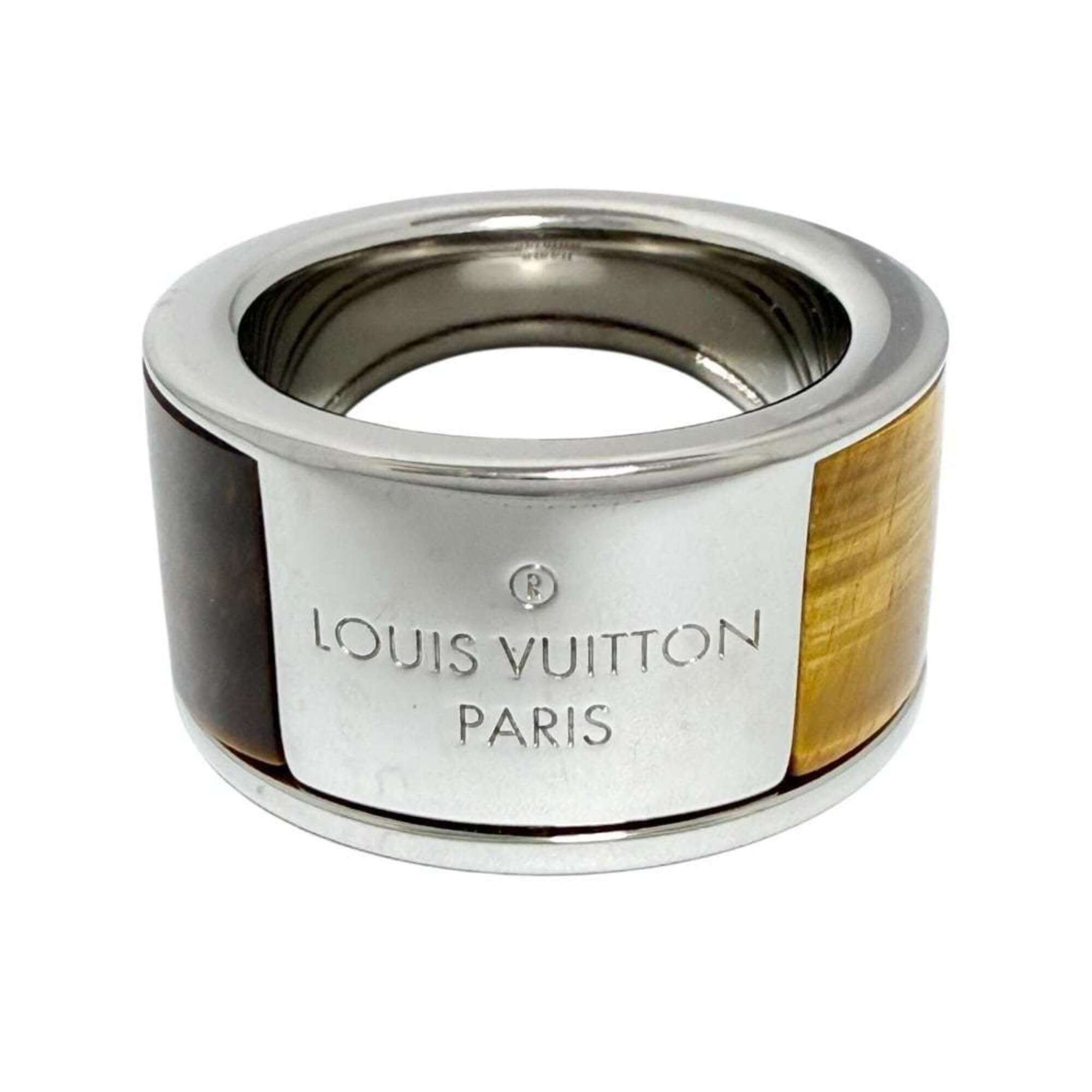 Louis Vuitton Louis Vuitton Men's Wide Ring, Tiger Eye, Size M (19) Size ONE SIZE - 4 Thumbnail