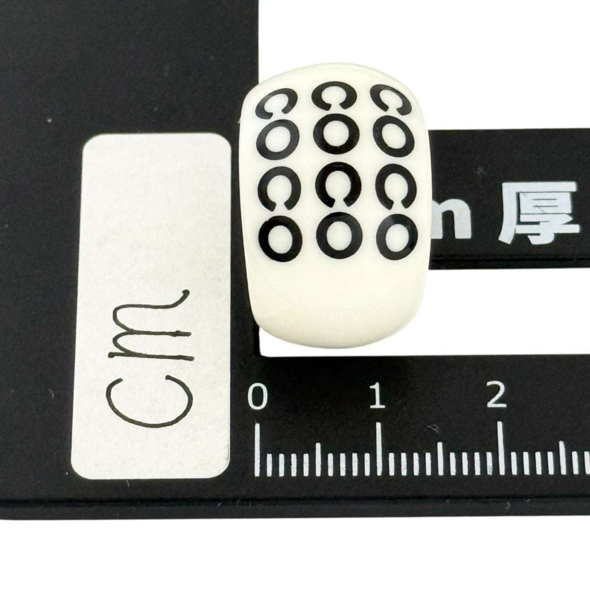 Chanel Chanel Women's Coco Ring, Size 13-14, 2001 Size ONE SIZE - 8 Thumbnail