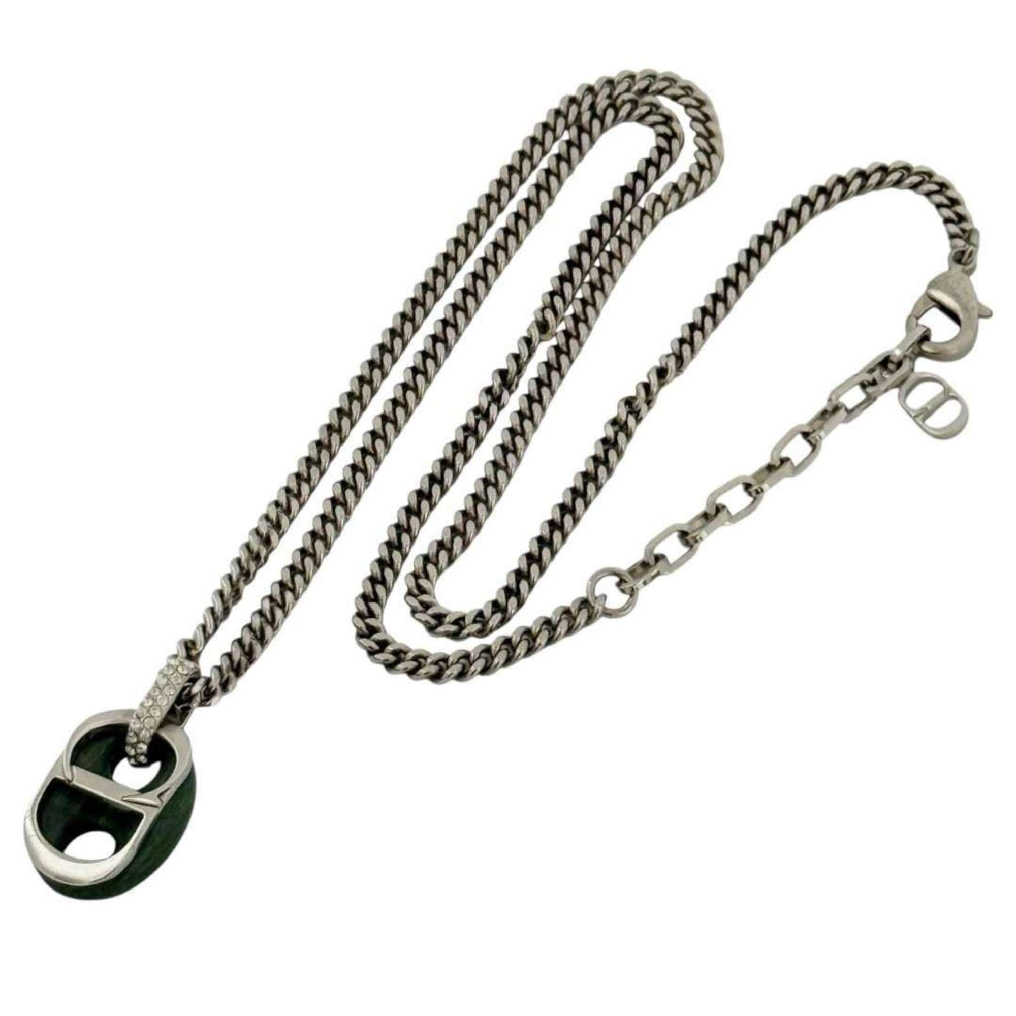 Dior Christian Dior Dior Men's CD Icon Pendant Necklace, Jade Stone Size ONE SIZE - 2 Thumbnail