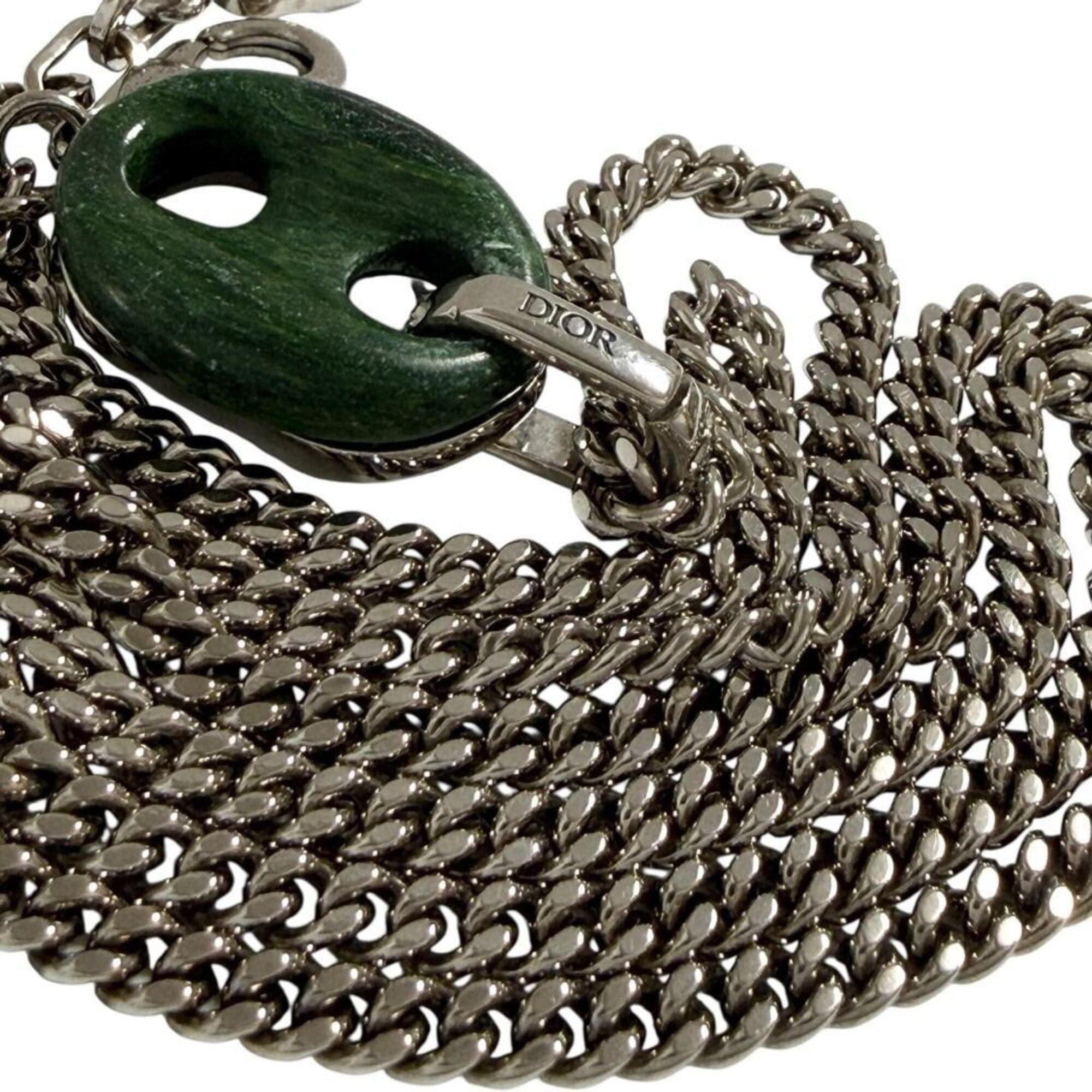 Dior Christian Dior Dior Men's CD Icon Pendant Necklace, Jade Stone Size ONE SIZE - 5 Thumbnail