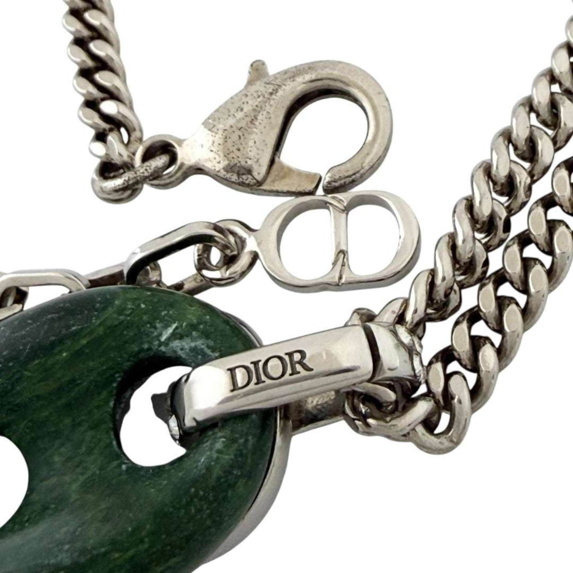 Dior Christian Dior Dior Men's CD Icon Pendant Necklace, Jade Stone Size ONE SIZE - 7 Thumbnail