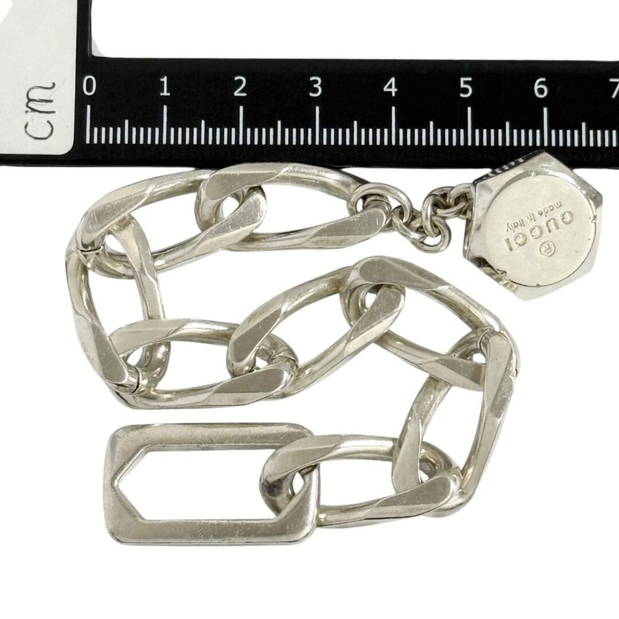 Gucci Gucci Men's Bracelet, Heavy Chain, Silver, 17cm Size ONE SIZE - 8 Thumbnail