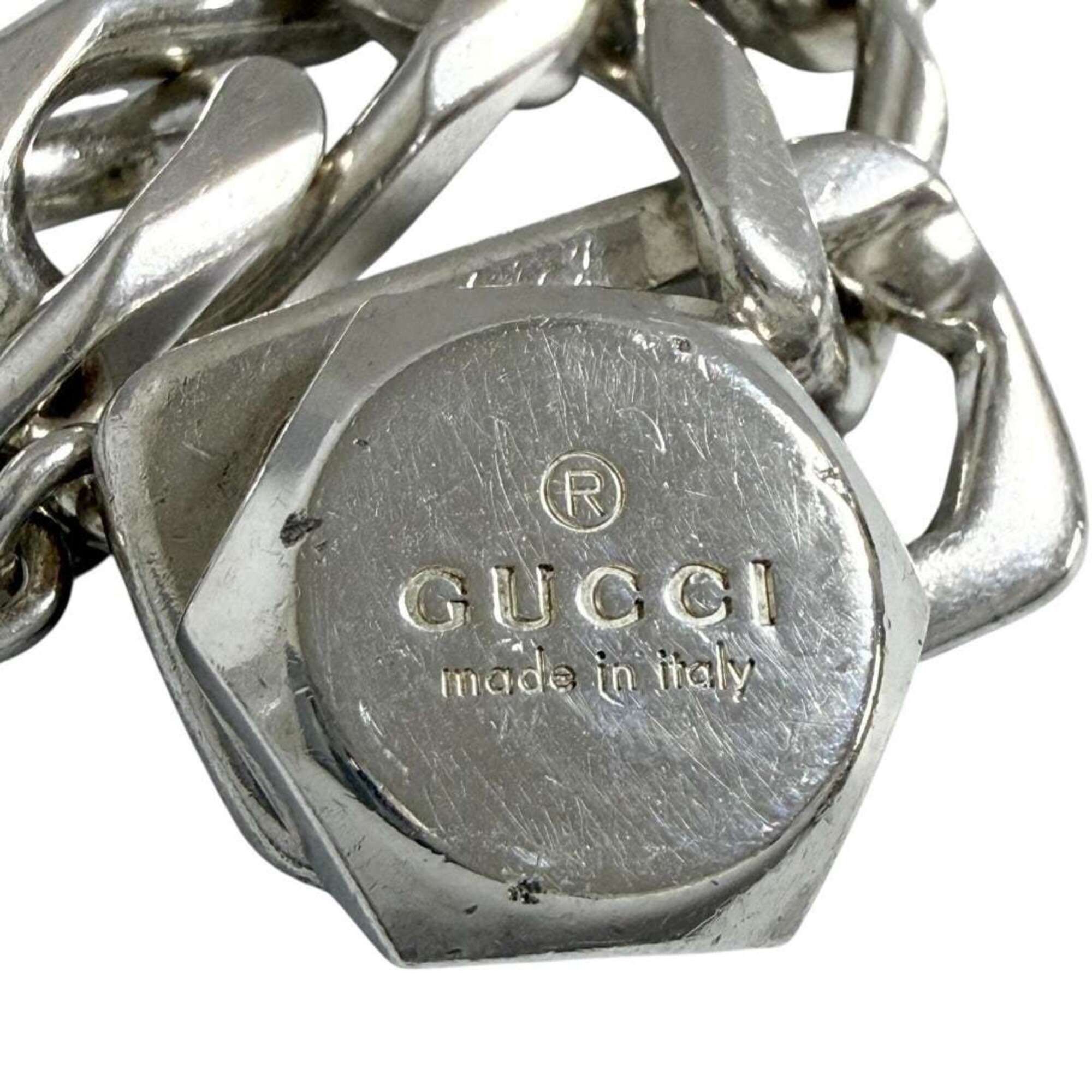 Gucci Gucci Men's Bracelet, Heavy Chain, Silver, 17cm Size ONE SIZE - 6 Thumbnail