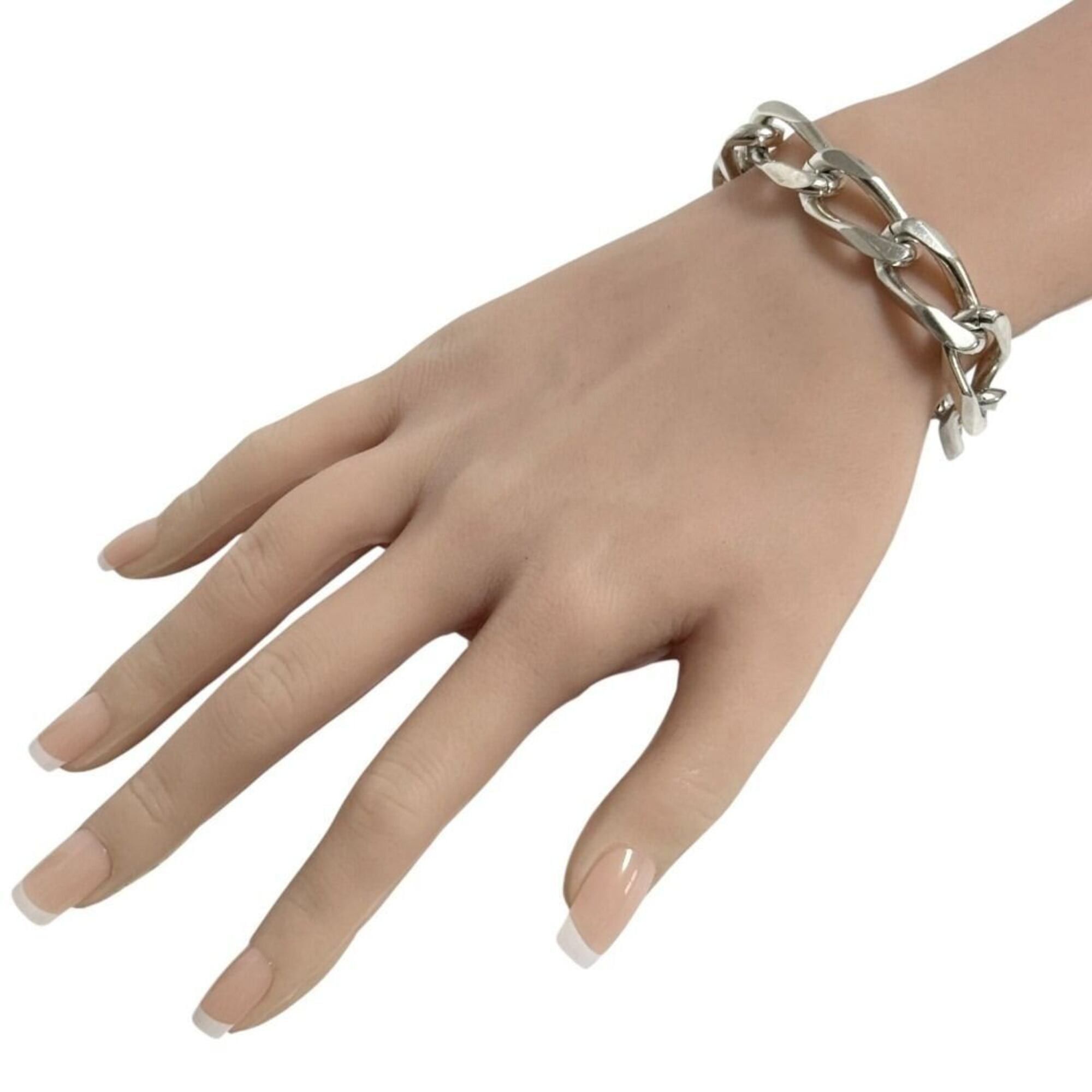 Gucci Gucci Men's Bracelet, Heavy Chain, Silver, 17cm Size ONE SIZE - 10 Thumbnail