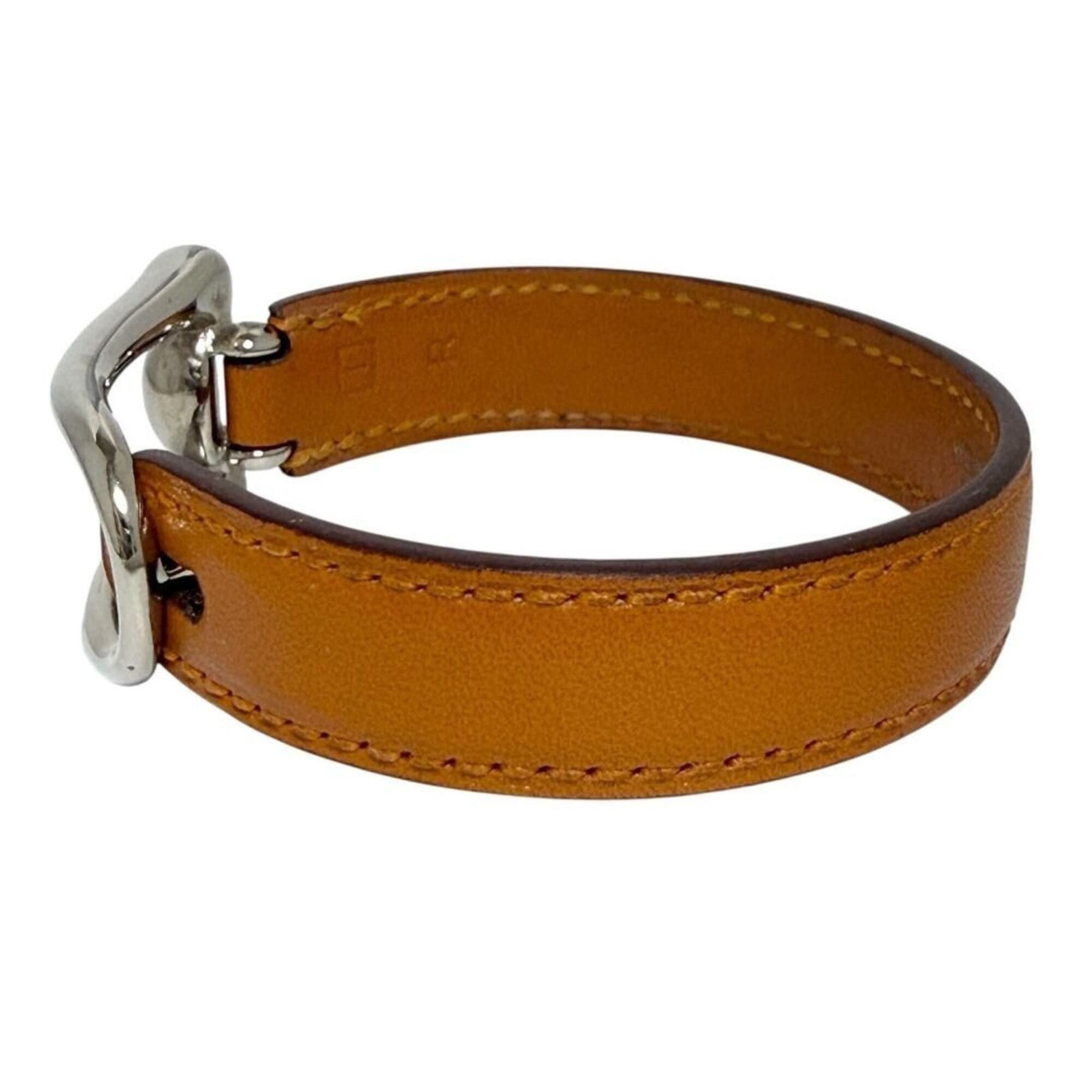 Hermes Hermes Women's Leather Bracelet, Size S (15.5cm), Camel Brown Size ONE SIZE - 3 Thumbnail