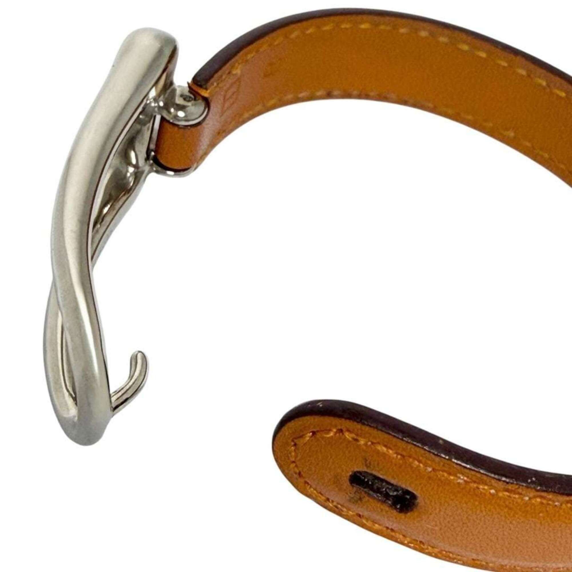 Hermes Hermes Women's Leather Bracelet, Size S (15.5cm), Camel Brown Size ONE SIZE - 5 Thumbnail