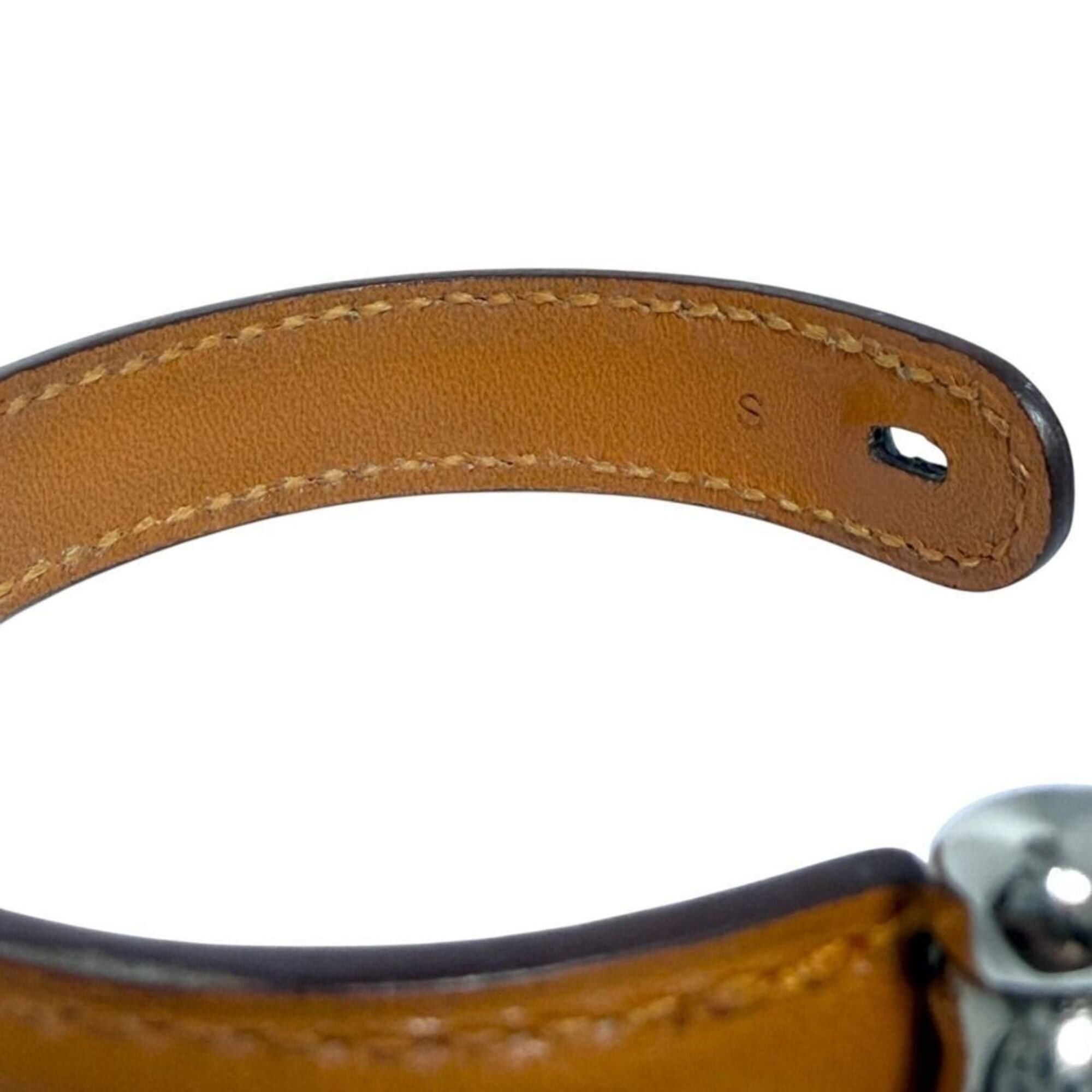 Hermes Hermes Women's Leather Bracelet, Size S (15.5cm), Camel Brown Size ONE SIZE - 6 Thumbnail