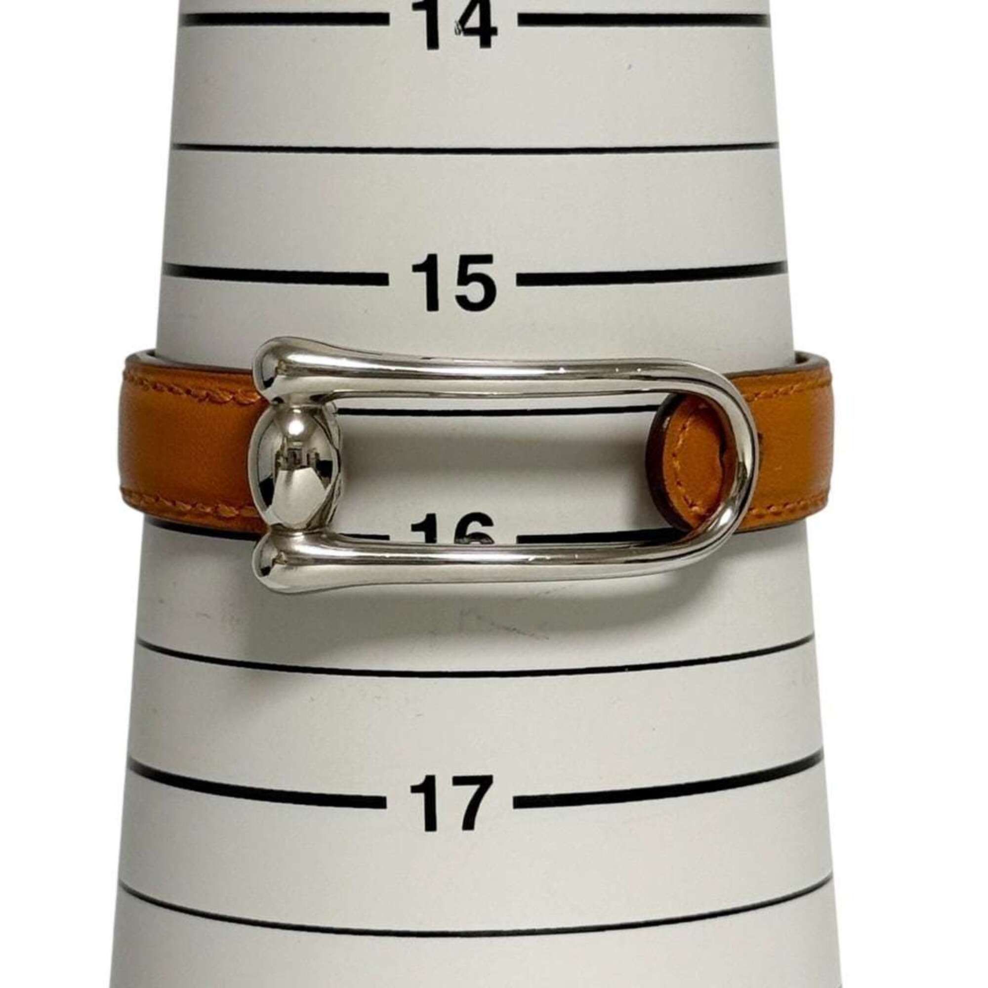 Hermes Hermes Women's Leather Bracelet, Size S (15.5cm), Camel Brown Size ONE SIZE - 9 Thumbnail