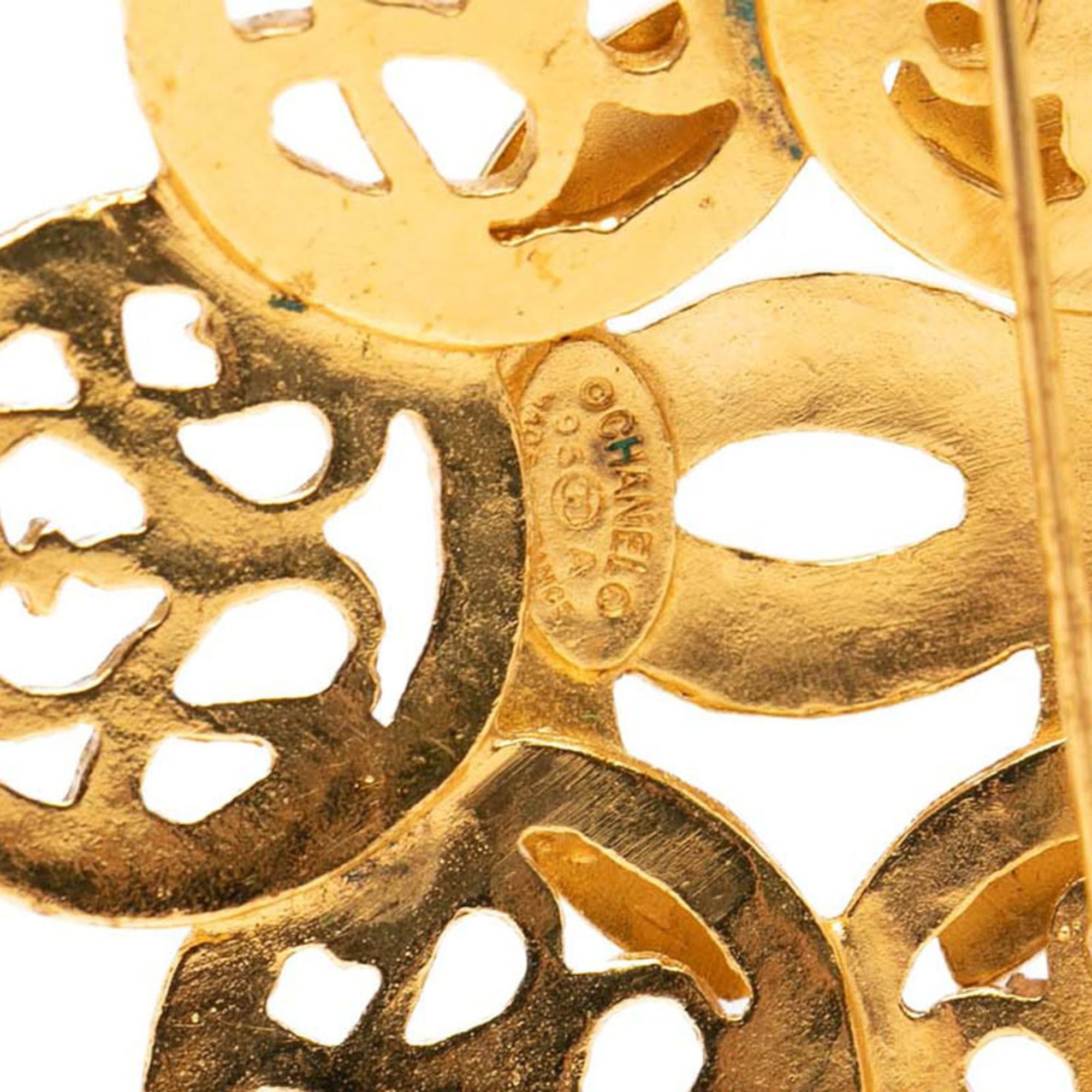 Chanel Chanel Coco Mark Vintage Brooch, Gold Plated, Women's CHANEL Size ONE SIZE - 3 Thumbnail