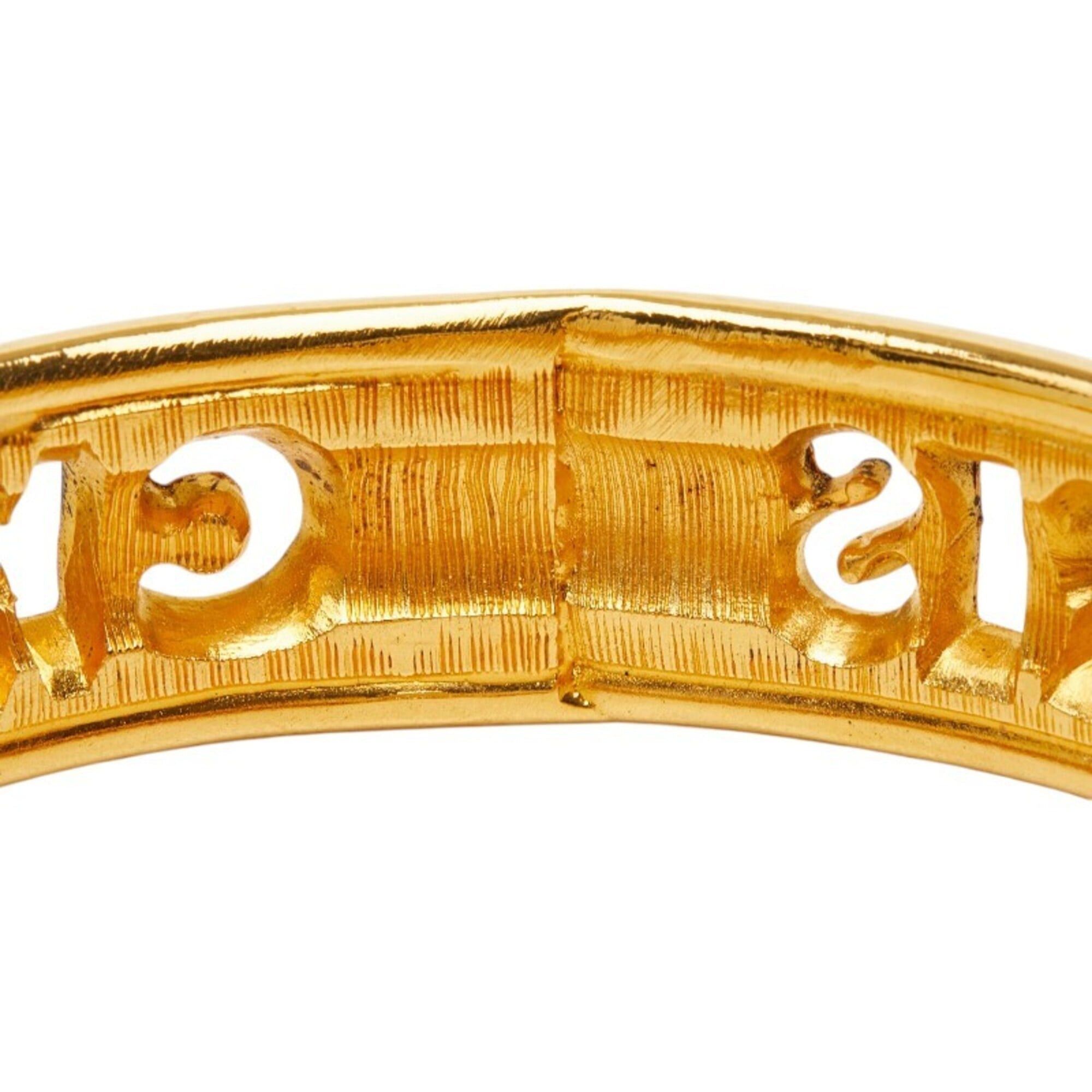 Chanel Chanel Logo Bangle, Gold Plated, Women's CHANEL Size ONE SIZE - 5 Thumbnail