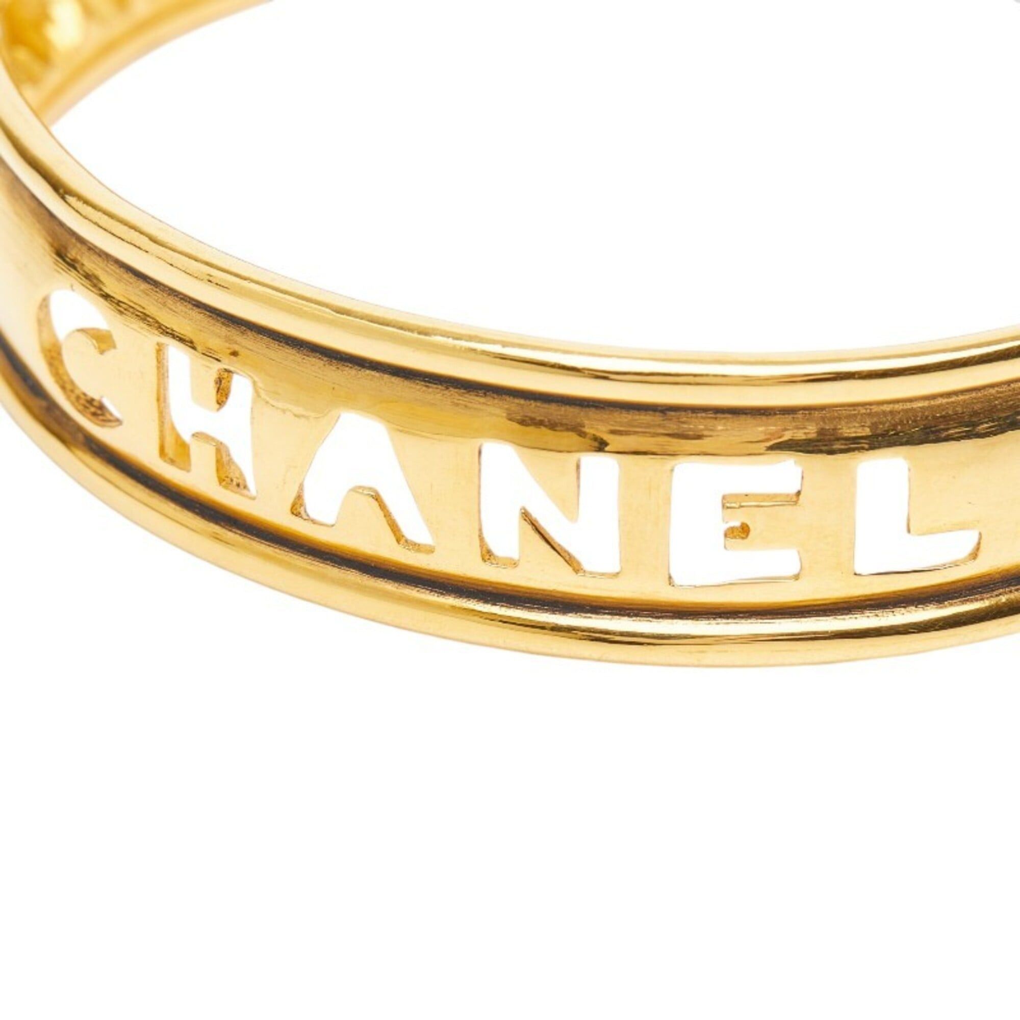 Chanel Chanel Logo Bangle, Gold Plated, Women's CHANEL Size ONE SIZE - 3 Thumbnail