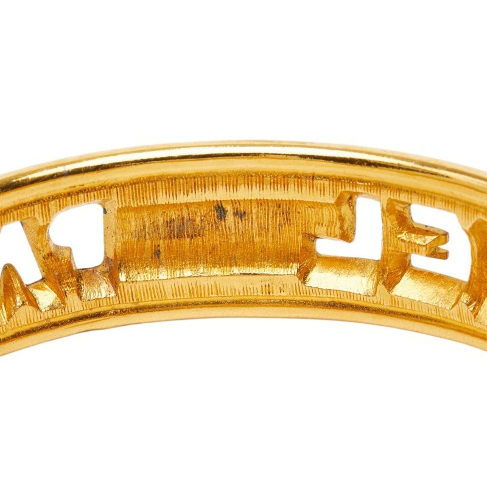 Chanel Chanel Logo Bangle, Gold Plated, Women's CHANEL Size ONE SIZE - 4 Thumbnail