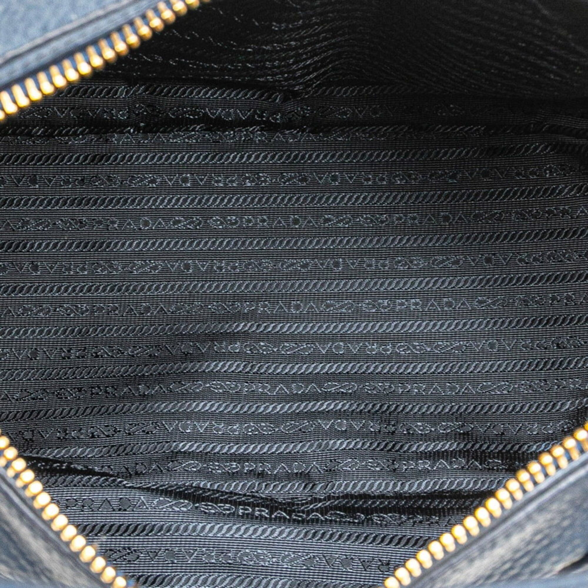 Prada Prada Logo Handbag BR4992 Blue Vitello Daino Women's PRADA Size ONE SIZE - 5 Thumbnail
