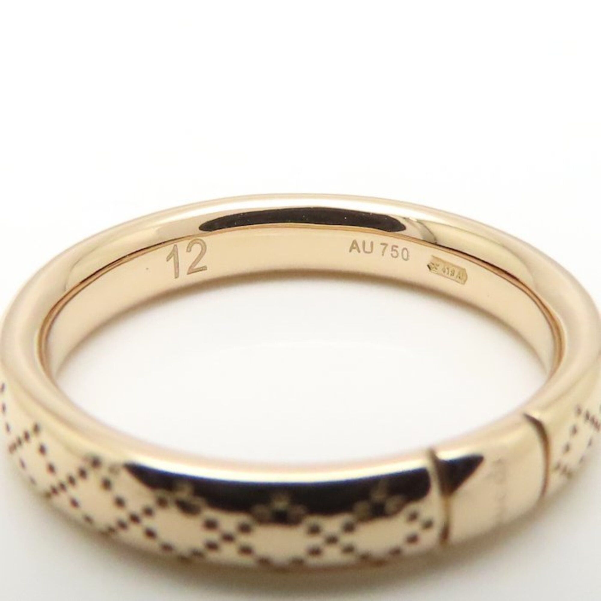 Gucci GUCCI Diamantissima Ring, Size 12, 18K Pink Gold, Women's, Item Number 295349 Size ONE SIZE - 8 Thumbnail