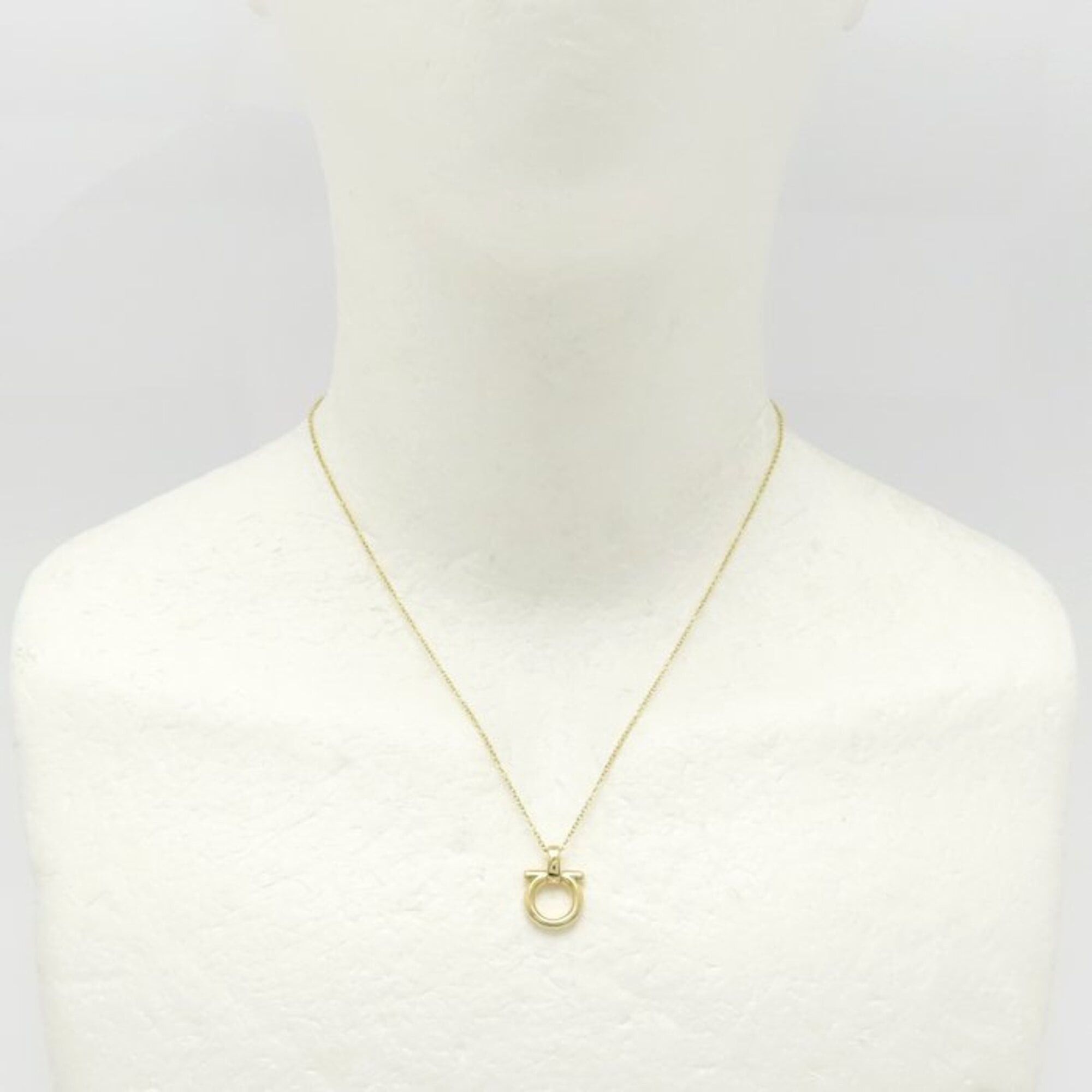 Salvatore Ferragamo Salvatore Ferragamo Gancini Necklace, 18K Yellow Gold, Women's, Item No. 295381 Size ONE SIZE - 3 Thumbnail