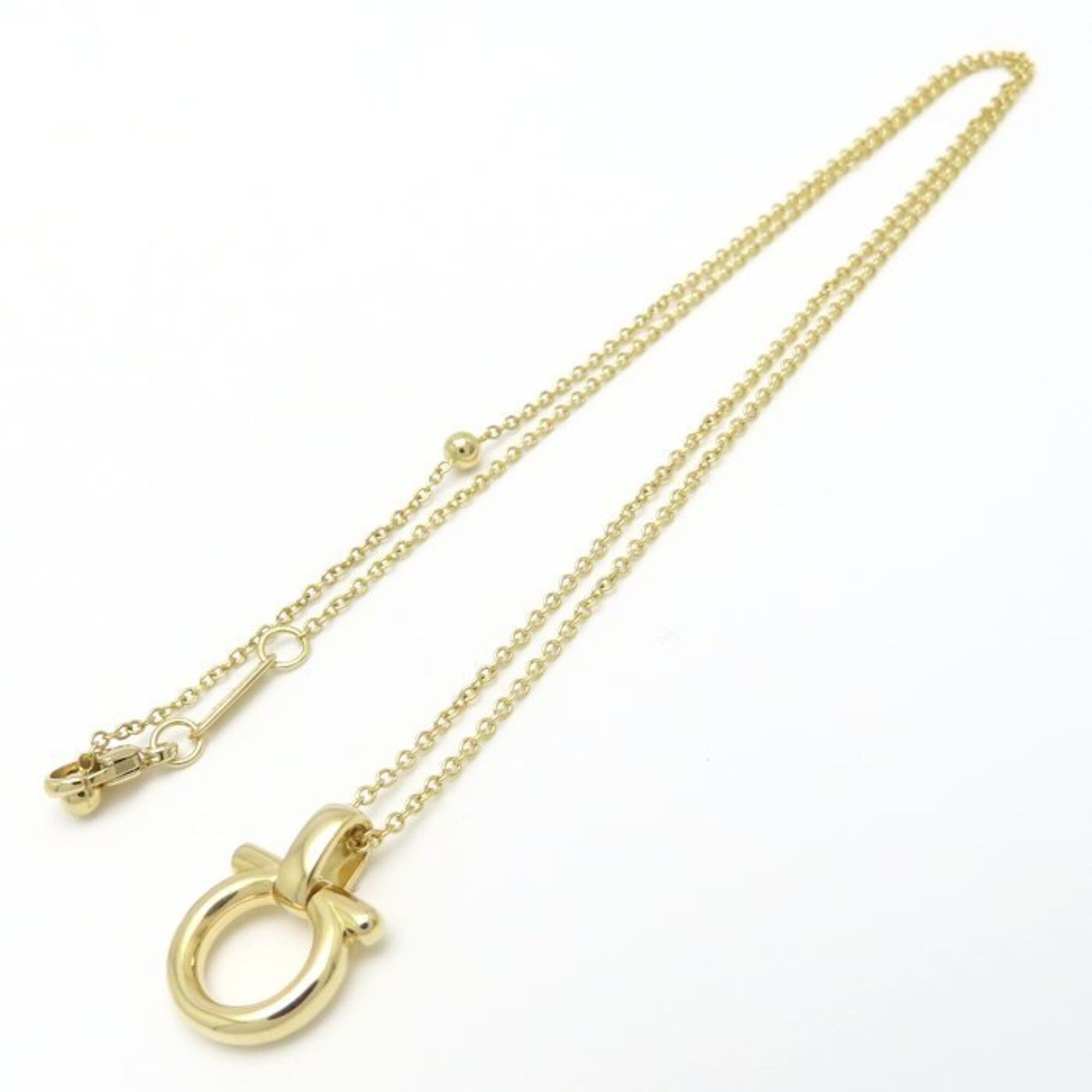 Salvatore Ferragamo Salvatore Ferragamo Gancini Necklace, 18K Yellow Gold, Women's, Item No. 295381 Size ONE SIZE - 4 Thumbnail