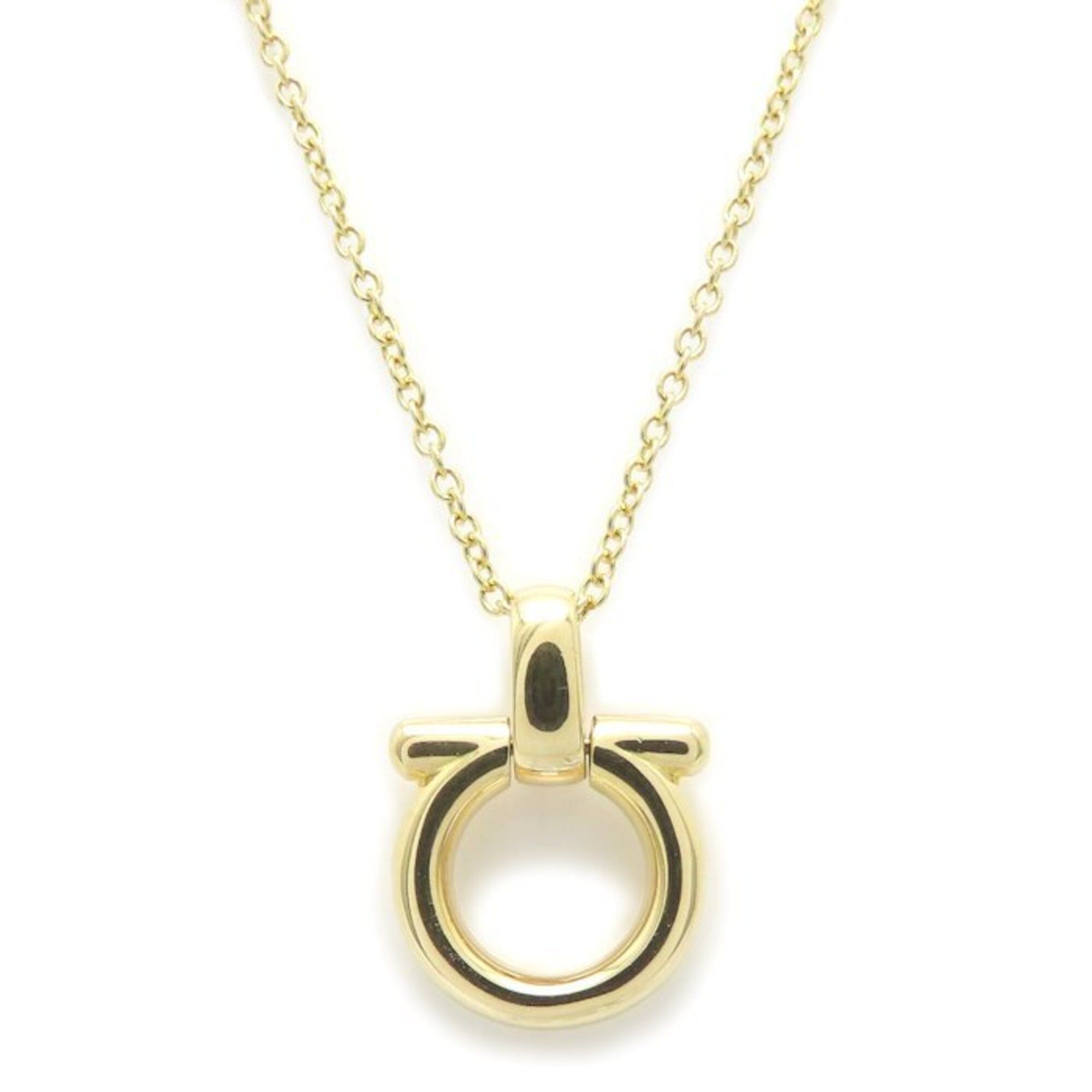 Salvatore Ferragamo Salvatore Ferragamo Gancini Necklace, 18K Yellow Gold, Women's, Item No. 295381 Size ONE SIZE - 2 Thumbnail