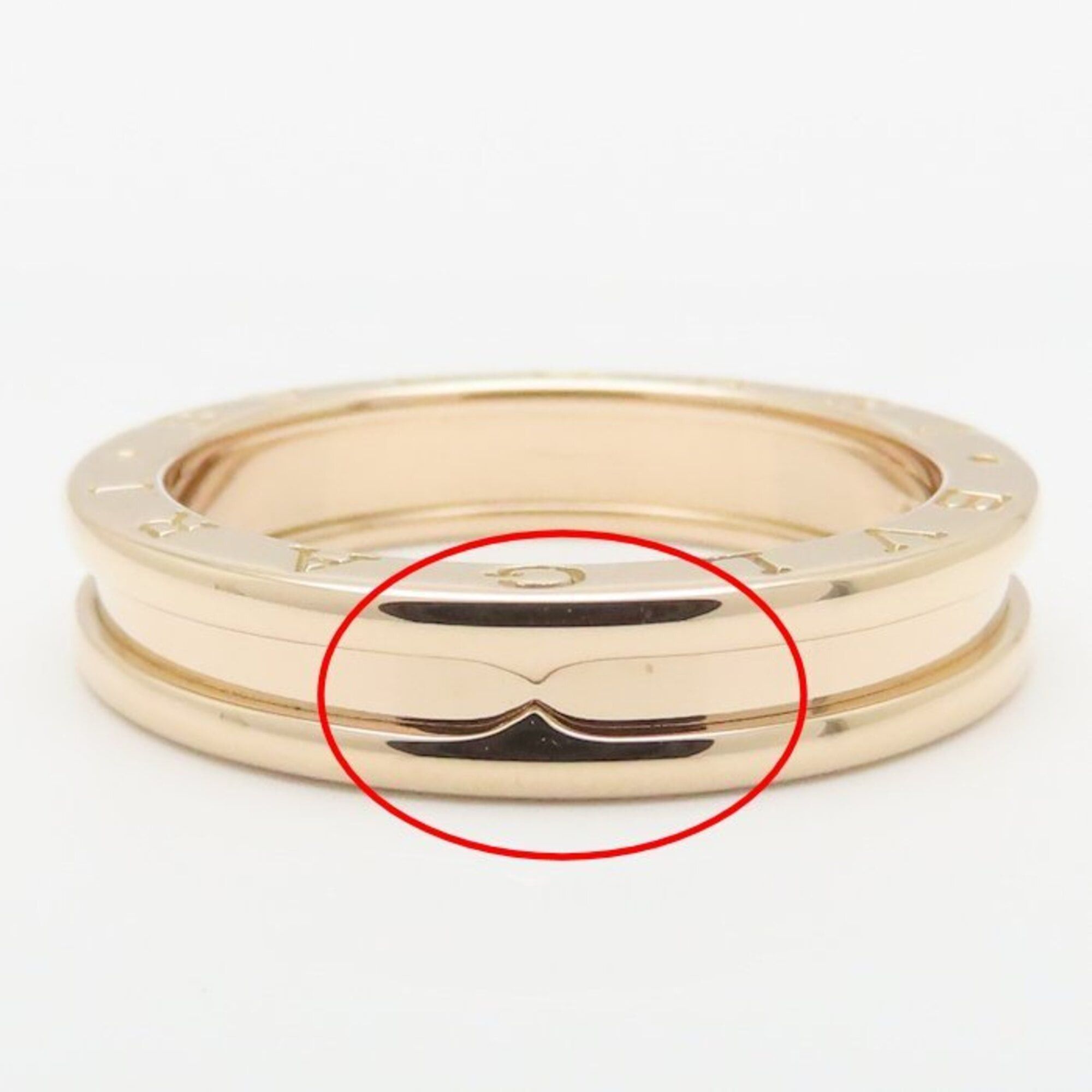 Bvlgari BVLGARI B.zero1 Ring, 1-band, XS (size 62), 2, K18PG (pink gold), Men's, 295332 Size ONE SIZE - 6 Thumbnail