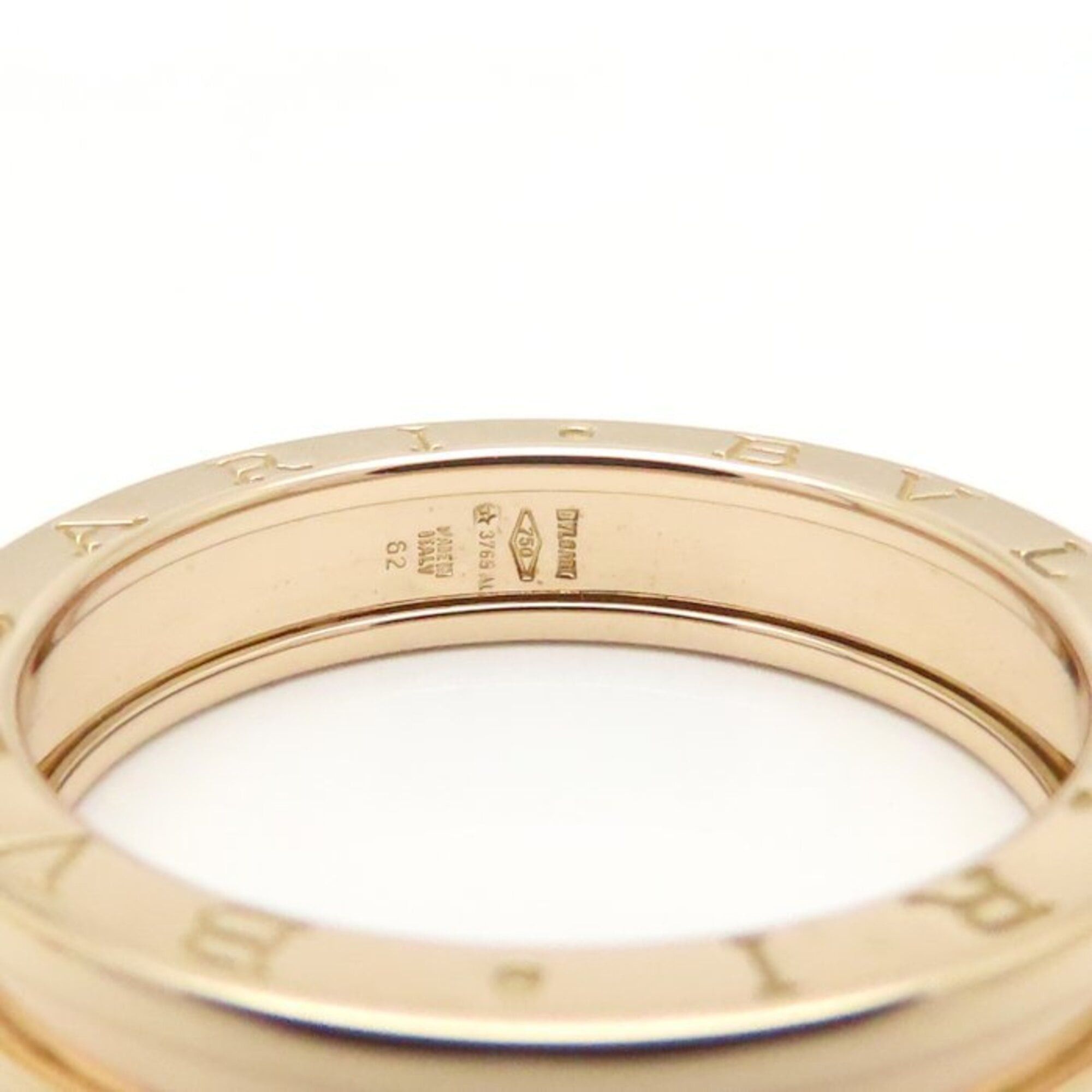 Bvlgari BVLGARI B.zero1 Ring, 1-band, XS (size 62), 2, K18PG (pink gold), Men's, 295332 Size ONE SIZE - 5 Thumbnail