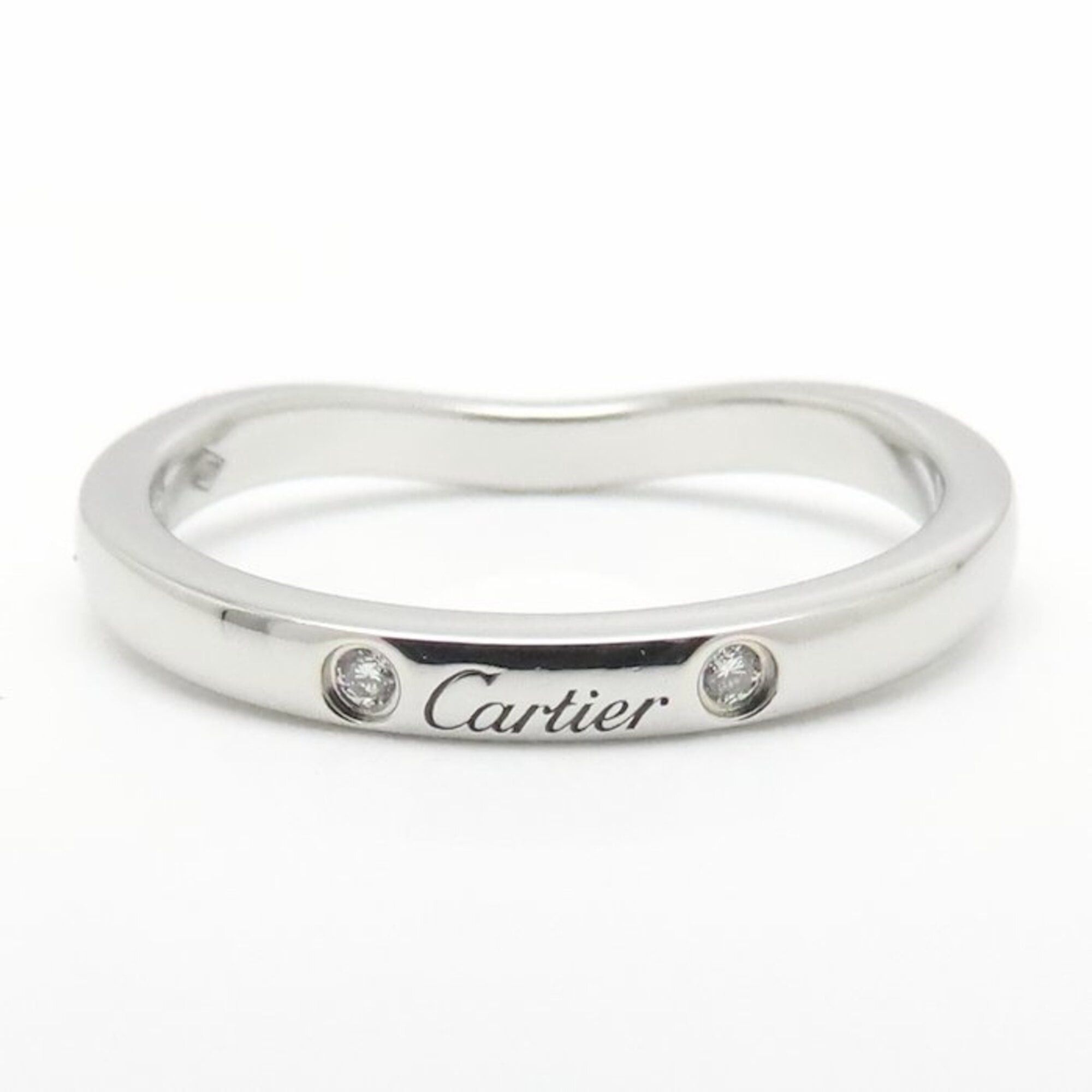 Cartier CARTIER Ballerina Wedding Ring, 3-Diamond Size 50, Platinum 950, Women's, B4092900 295344 Size ONE SIZE - 11 Thumbnail