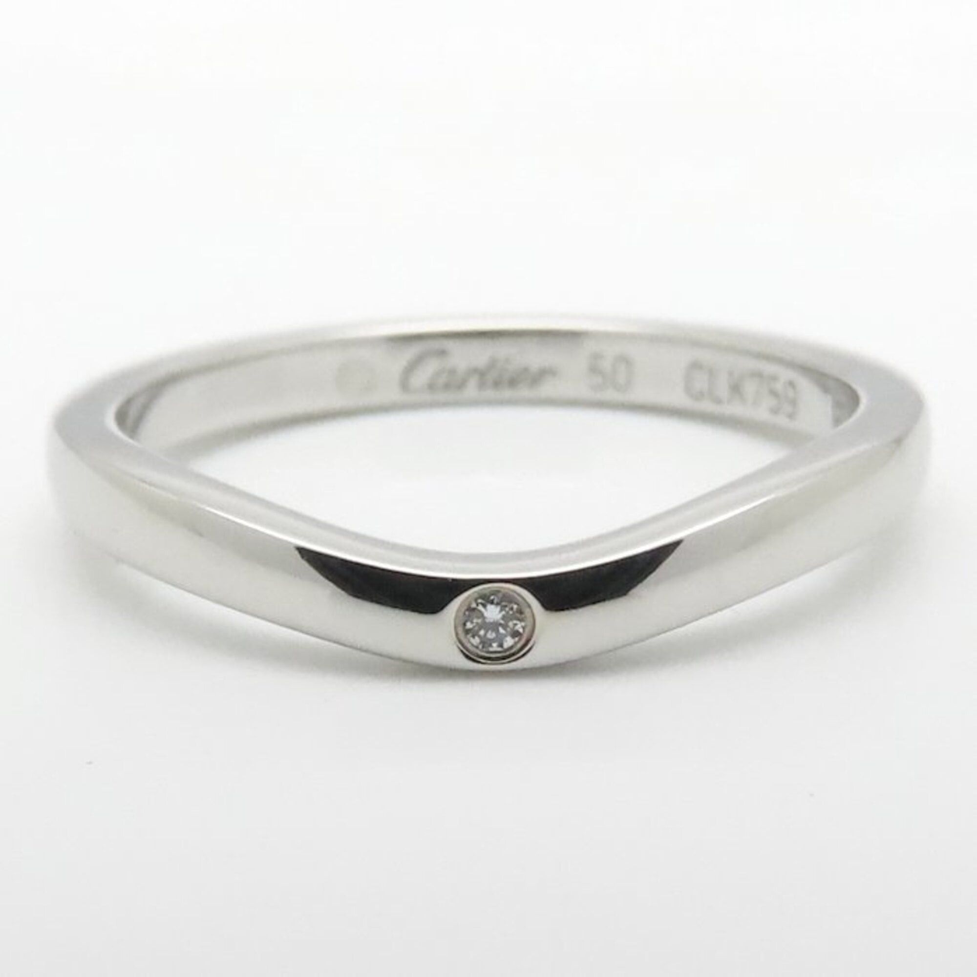 Cartier CARTIER Ballerina Wedding Ring, 3-Diamond Size 50, Platinum 950, Women's, B4092900 295344 Size ONE SIZE - 10 Thumbnail