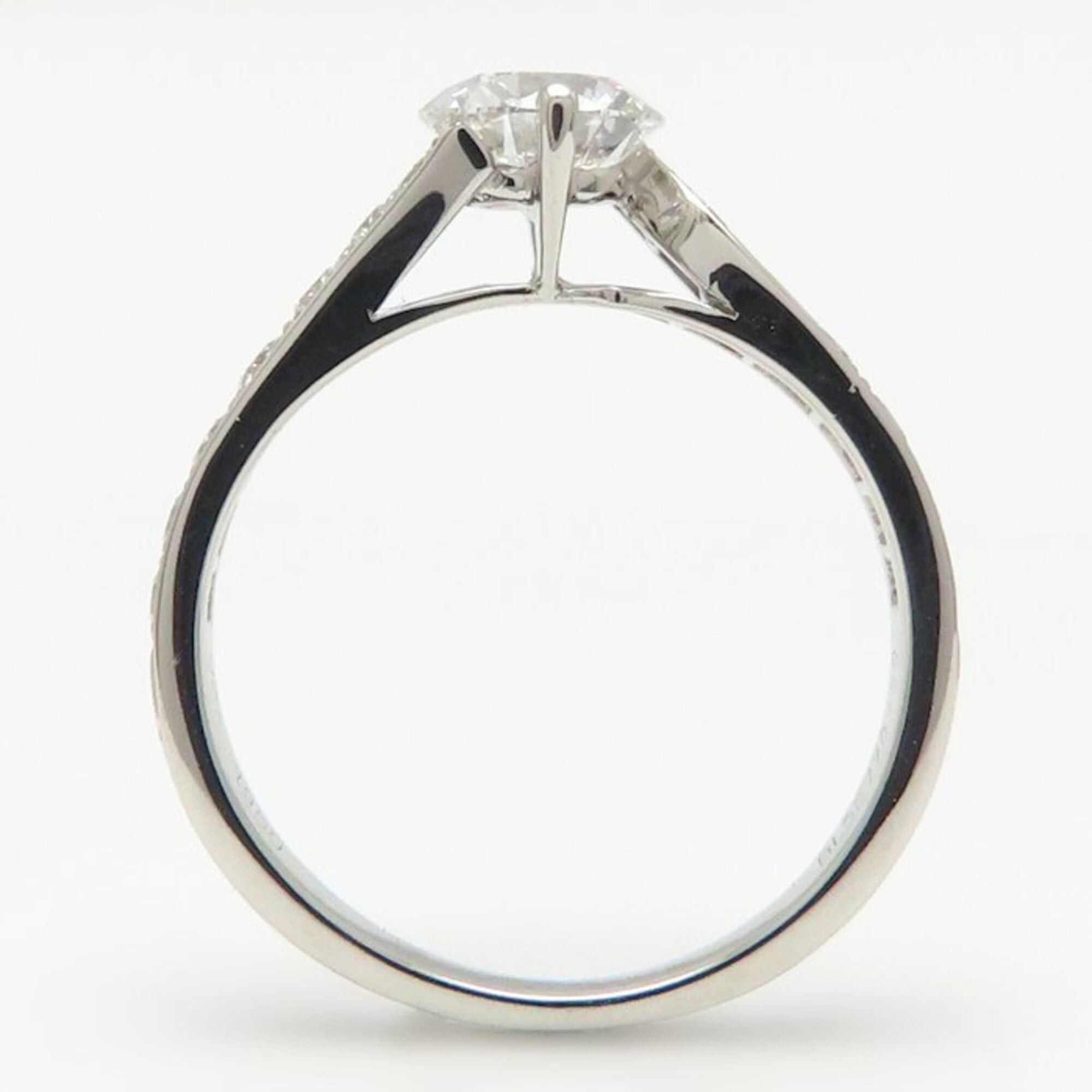 Van Cleef & Arpels Van Cleef & Arpels Diamond Ring, 0.74ct Diamond, D.VVS1 Clarity, Size 50, Platinum 950, Women's, Item No. 295390 Size ONE SIZE - 11 Thumbnail