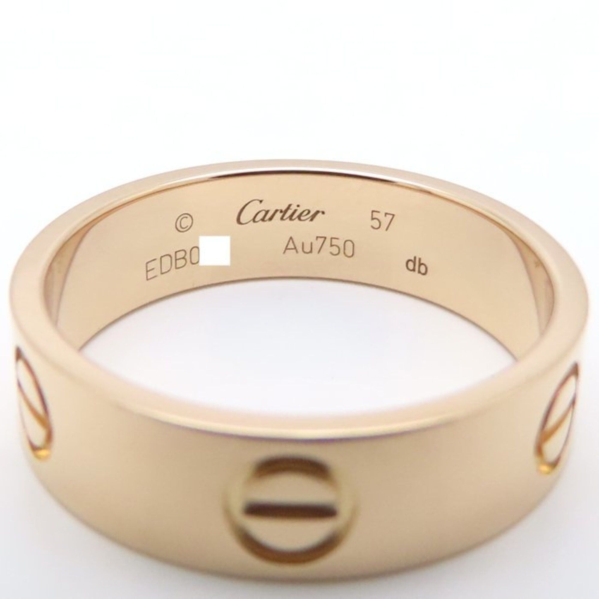 Cartier CARTIER Love Ring, Size #57, K18PG, Women's, B4084800 295391 Size ONE SIZE - 5 Thumbnail