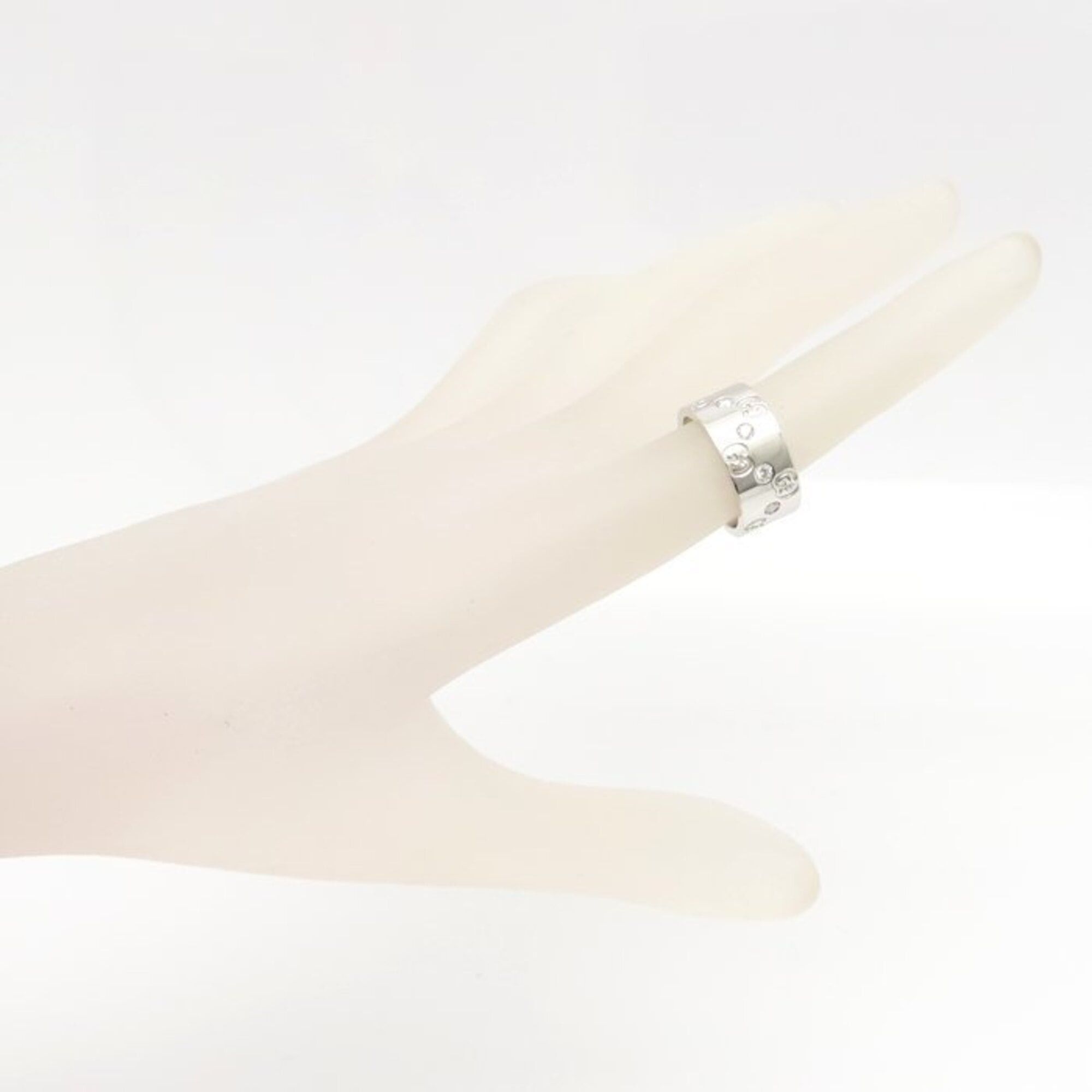 Gucci GUCCI Icon Wide Ring, Diamond Size 11, K18WG, Women's, Item No. 295401 Size ONE SIZE - 9 Thumbnail