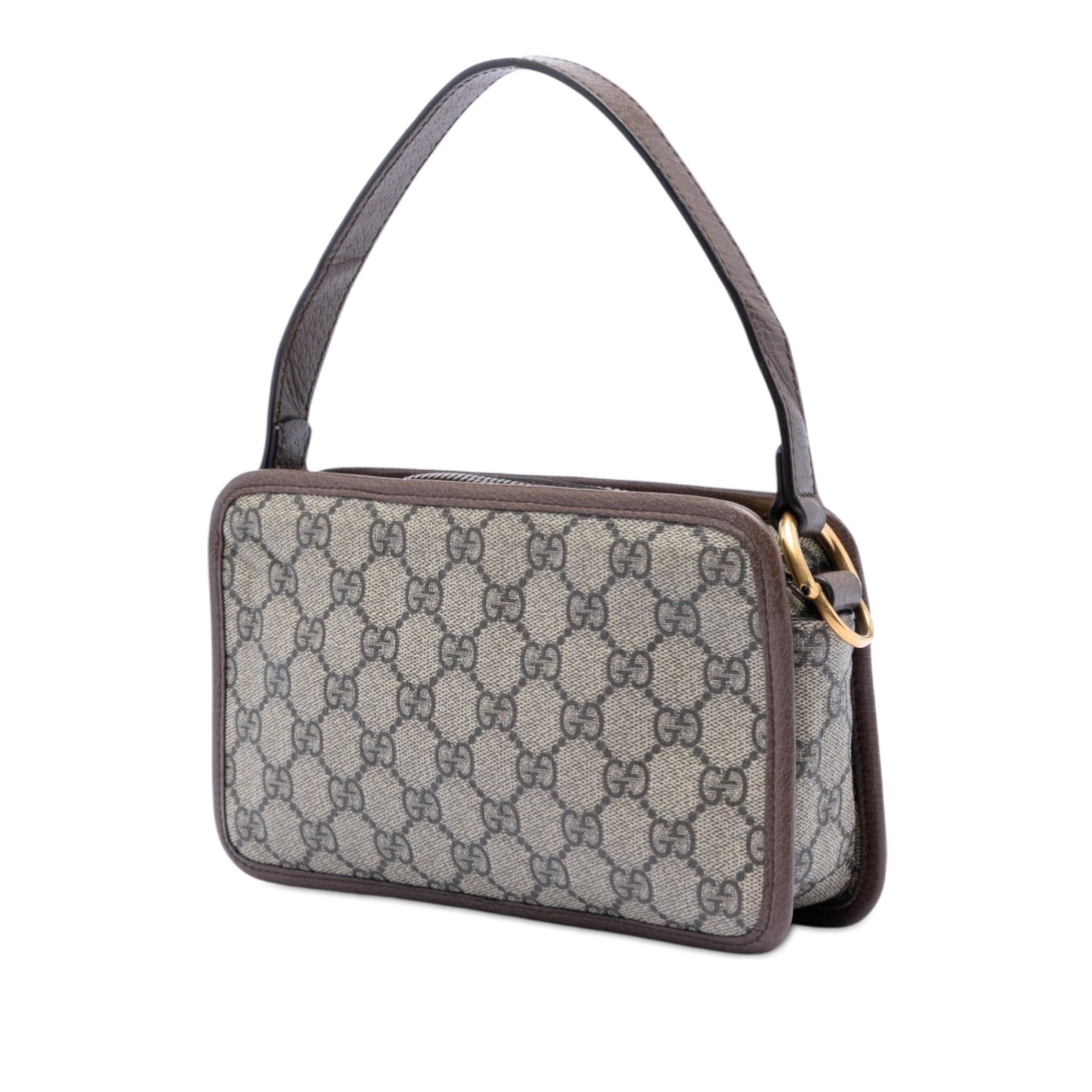 Gucci Small GG Supreme Web Ophidia Top Handle Bag Size ONE SIZE - 2 Thumbnail