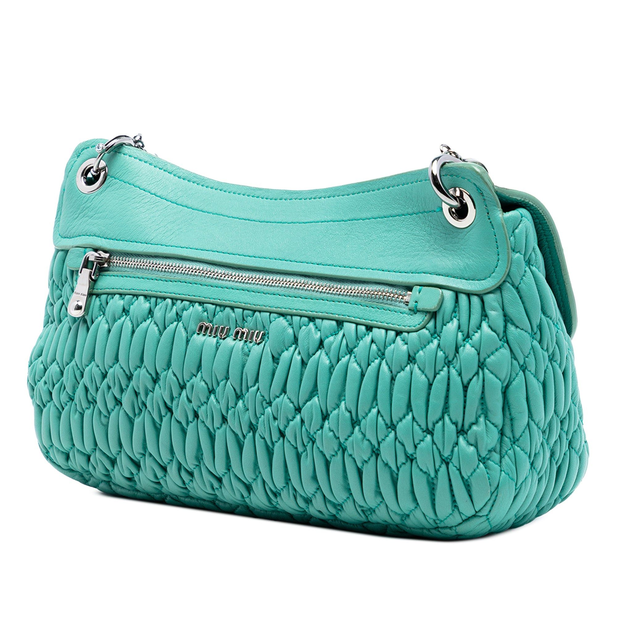 Miu Miu Matelasse Nappa Crystal Chain Crossbody Size ONE SIZE - 2 Thumbnail