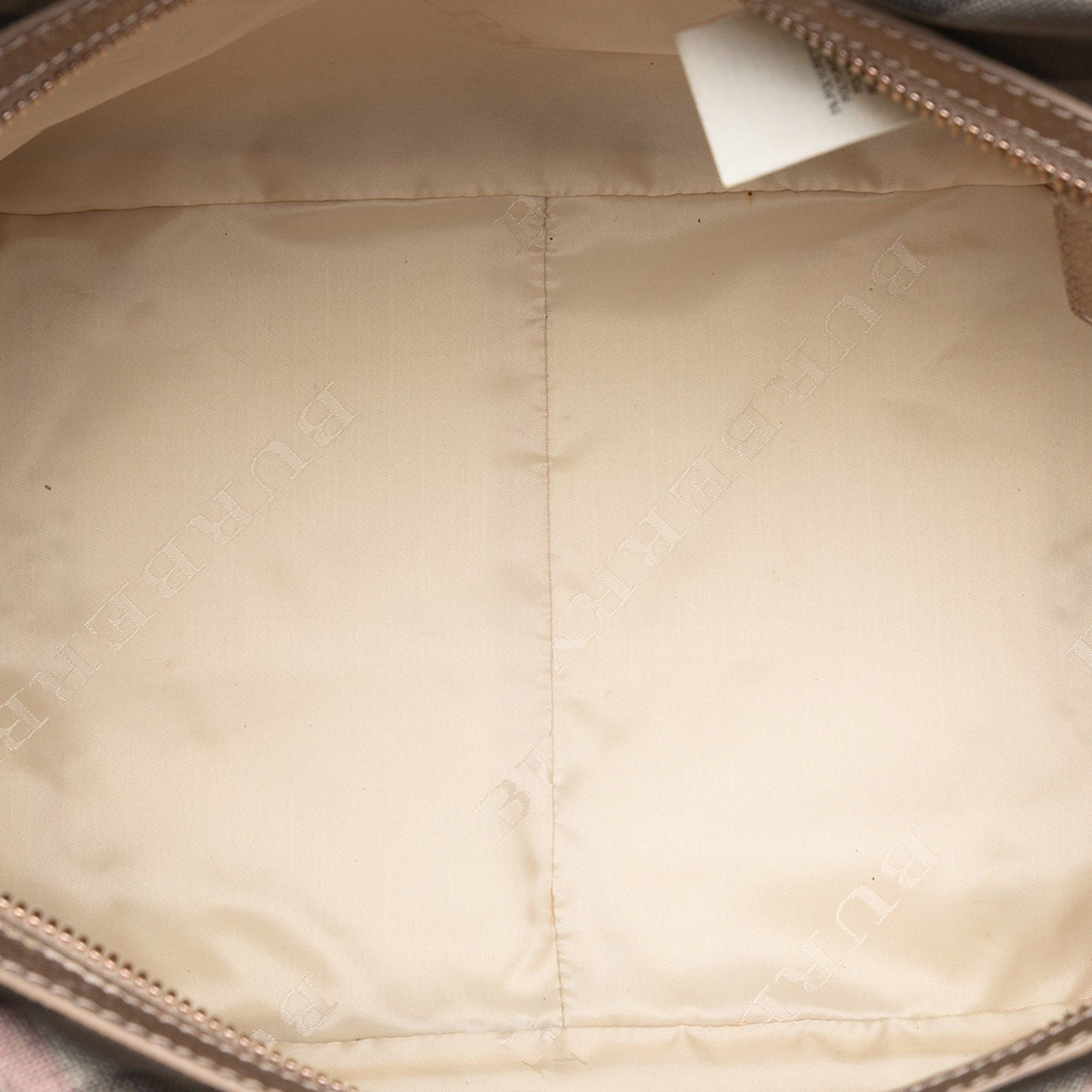 Burberry Smoke Check Coated Canvas Oakford Handbag Size ONE SIZE - 4 Thumbnail