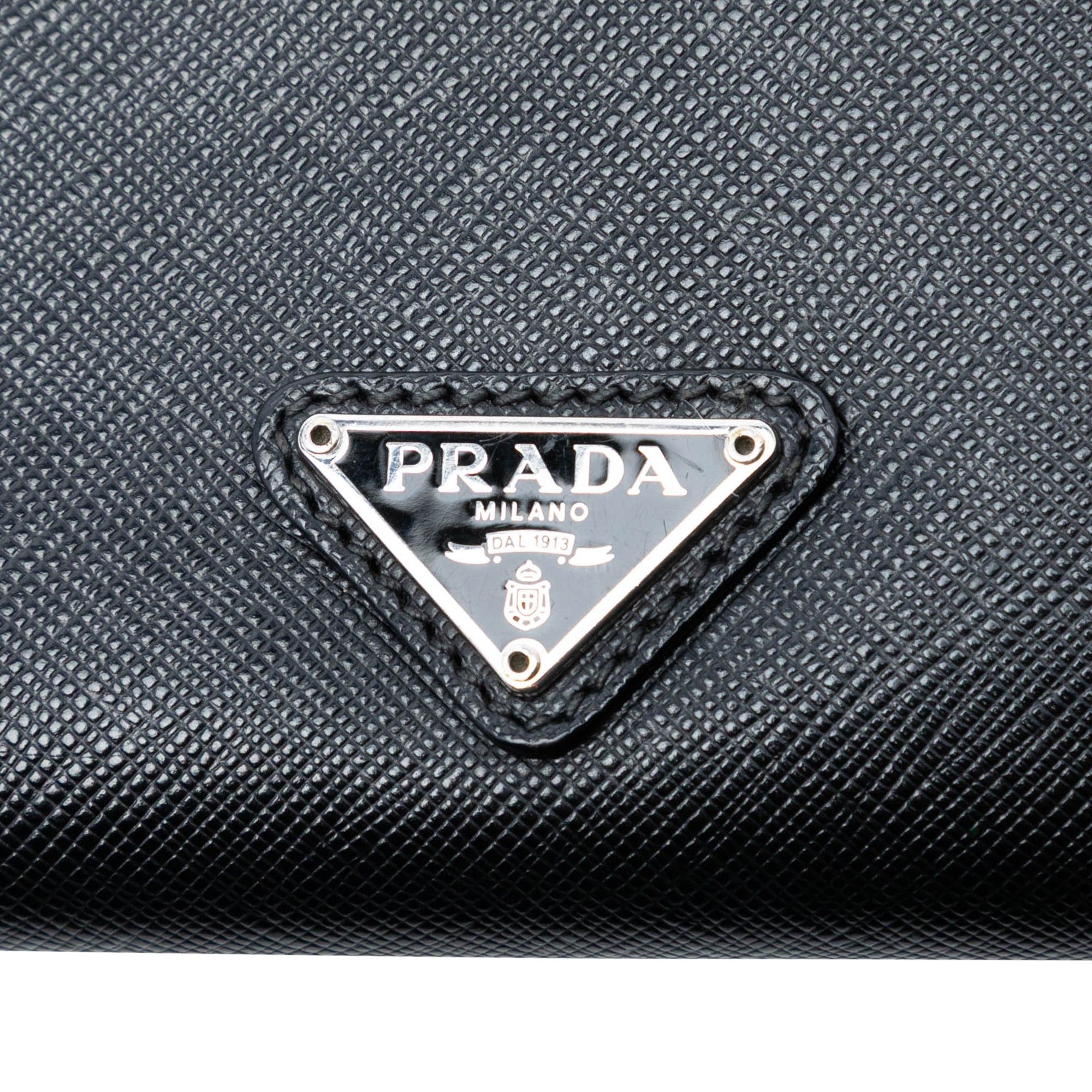 Prada Saffiano Envelope Push Lock Clutch Size ONE SIZE - 5 Thumbnail