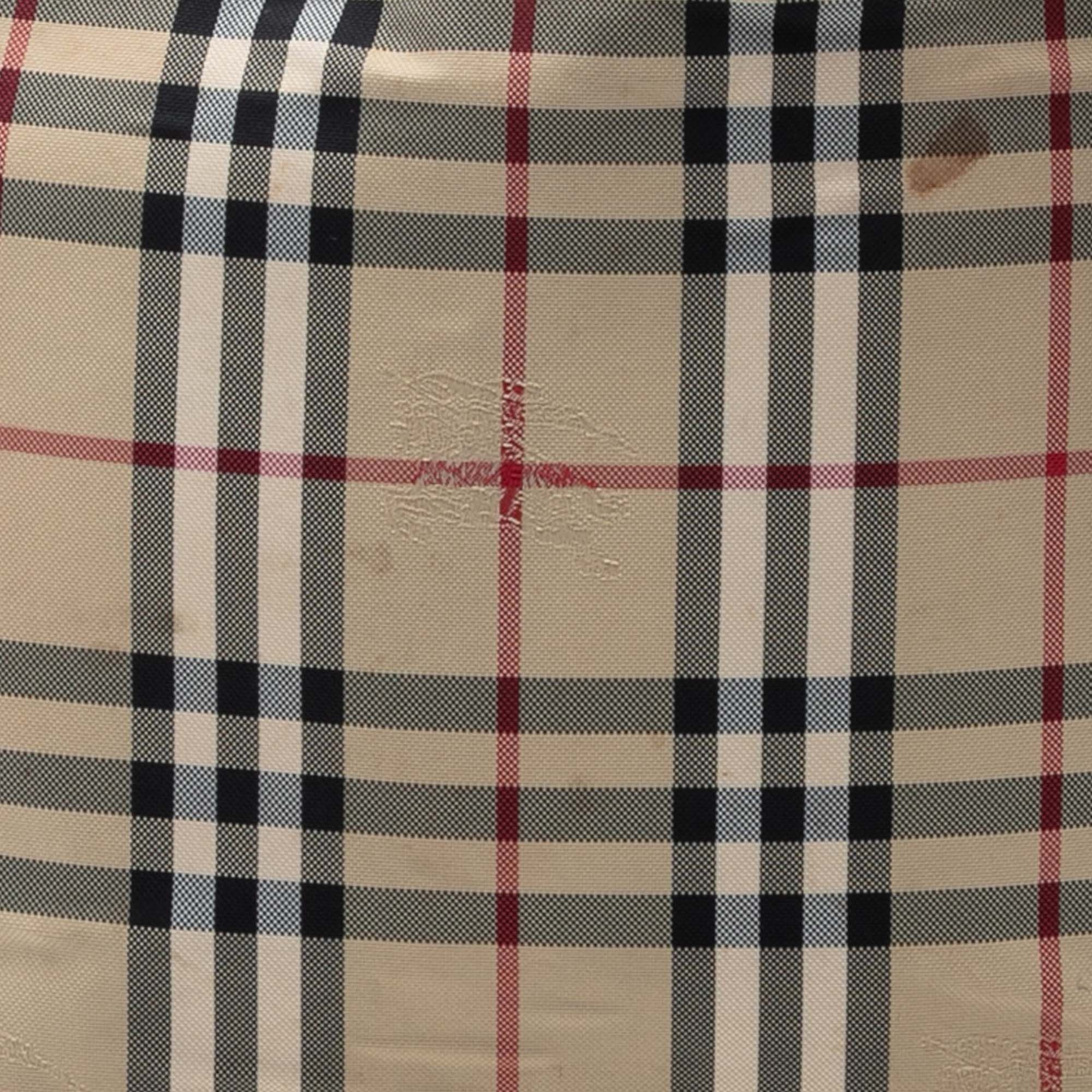 Burberry Small Haymarket Check Canvas and Leather Canterbury Tote Size ONE SIZE - 7 Thumbnail