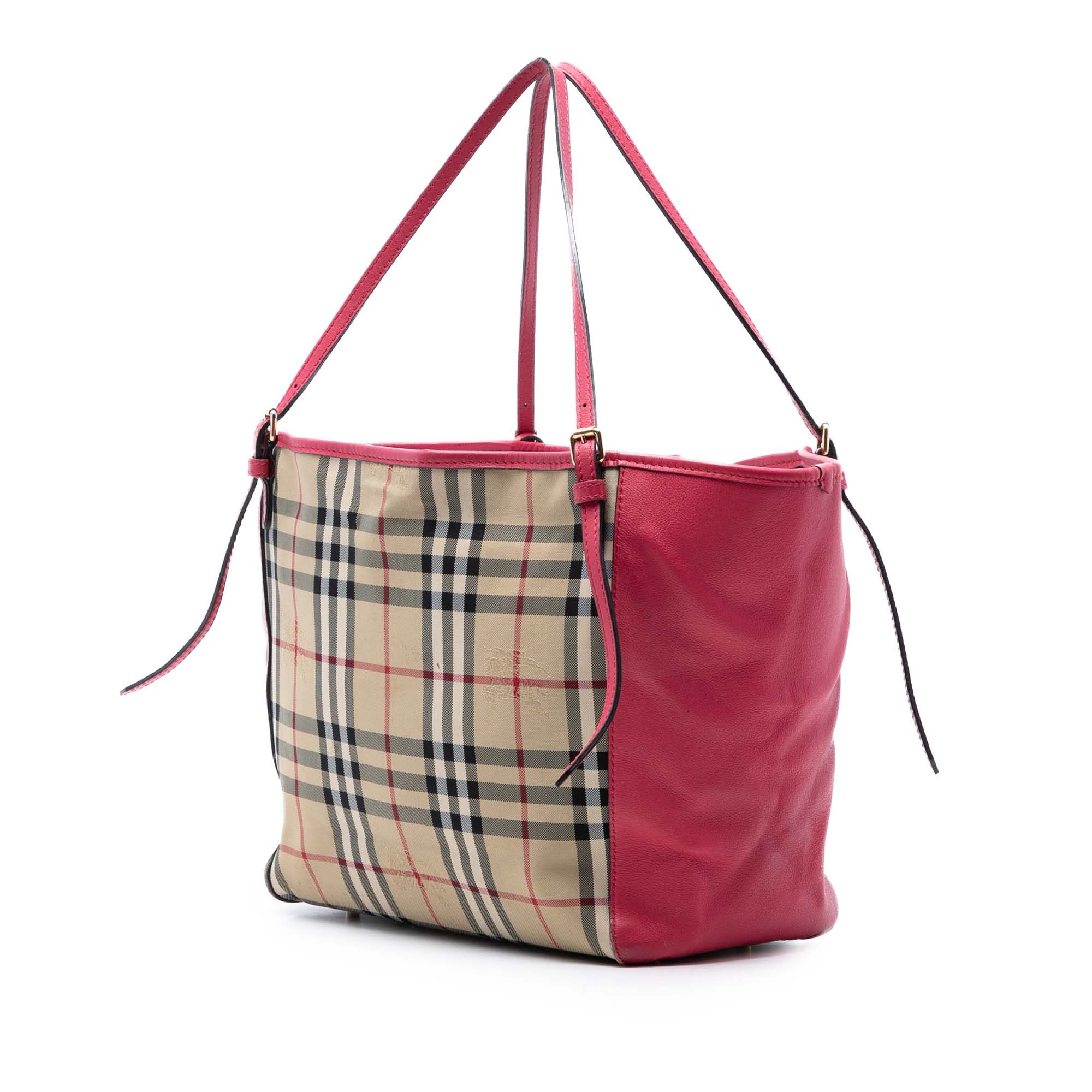 Burberry Small Haymarket Check Canvas and Leather Canterbury Tote Size ONE SIZE - 2 Thumbnail