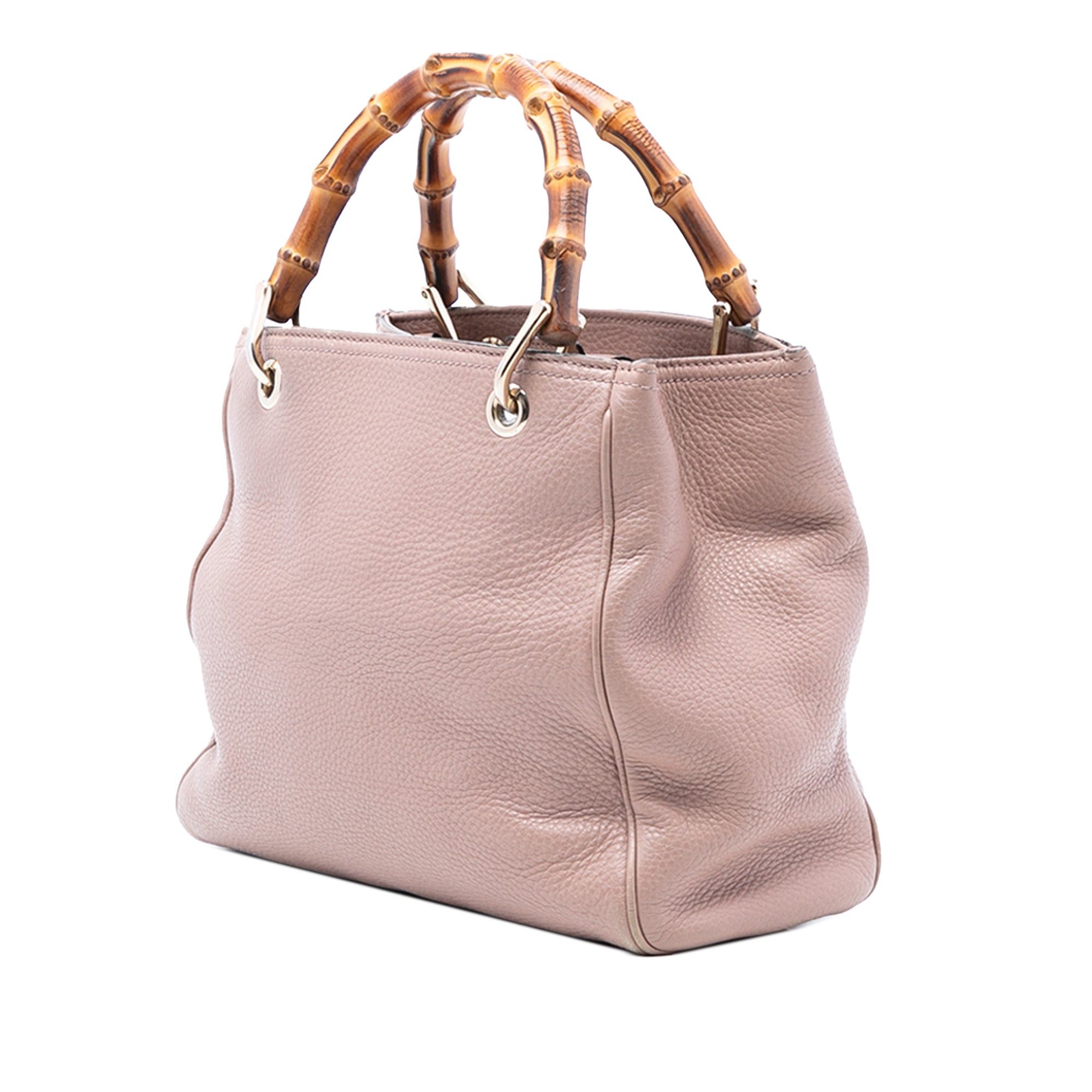 Gucci Small Calfskin Bamboo Shopper Satchel Size ONE SIZE - 2 Thumbnail