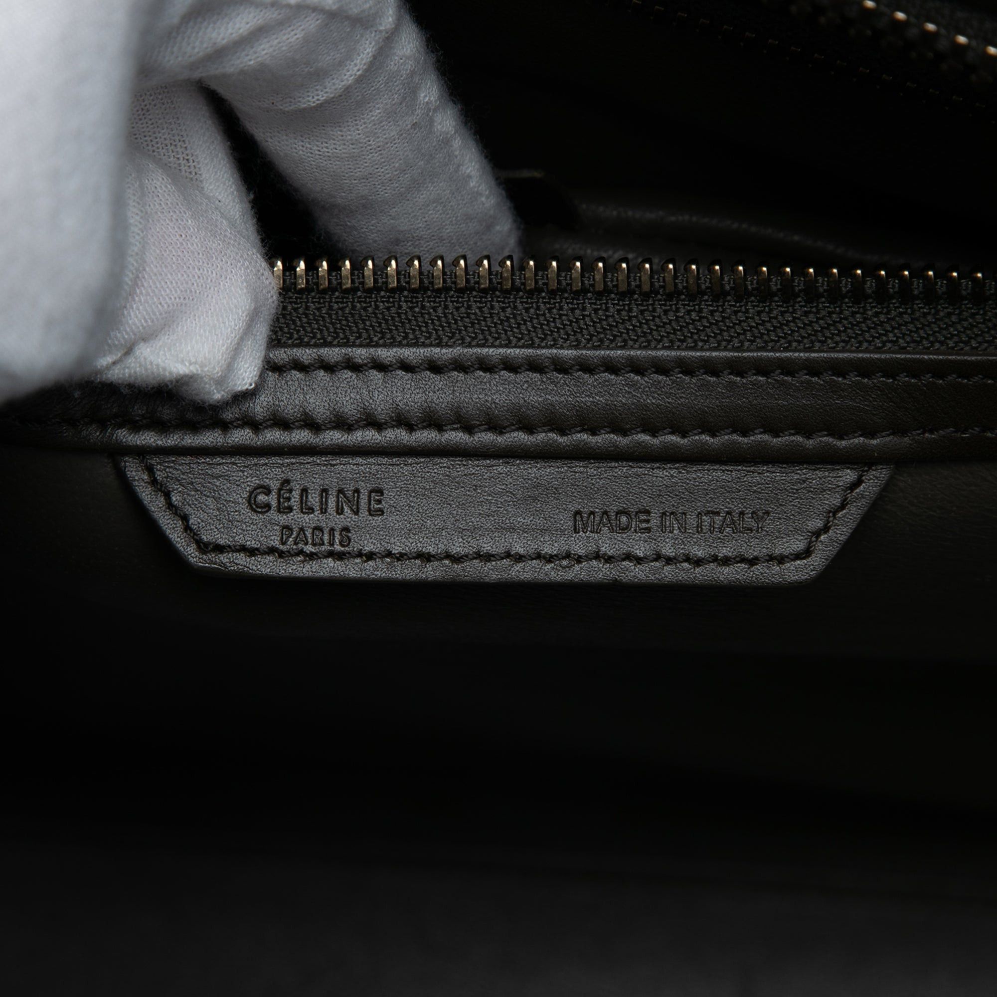 Celine Mini Tricolor Nubuck and Smooth Calfskin Luggage Tote Size ONE SIZE - 5 Thumbnail