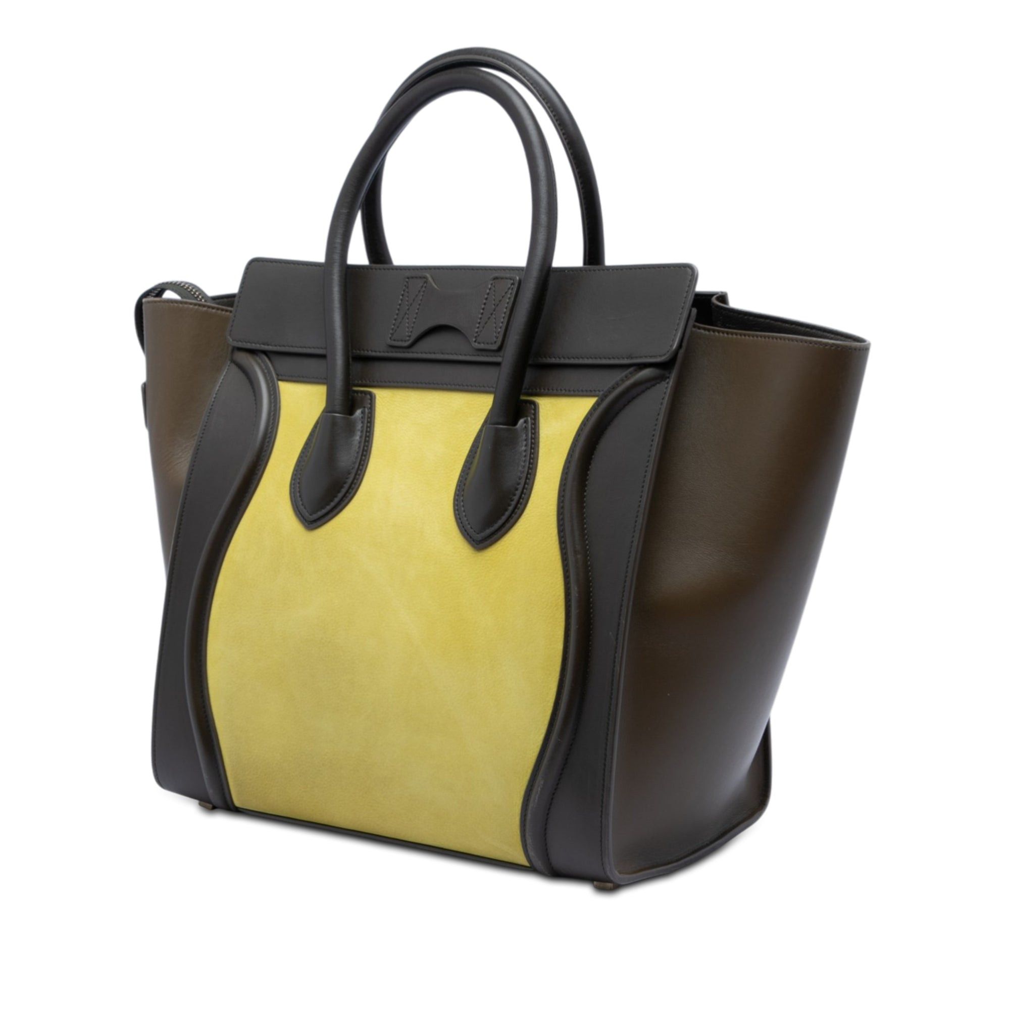 Celine Mini Tricolor Nubuck and Smooth Calfskin Luggage Tote Size ONE SIZE - 2 Thumbnail