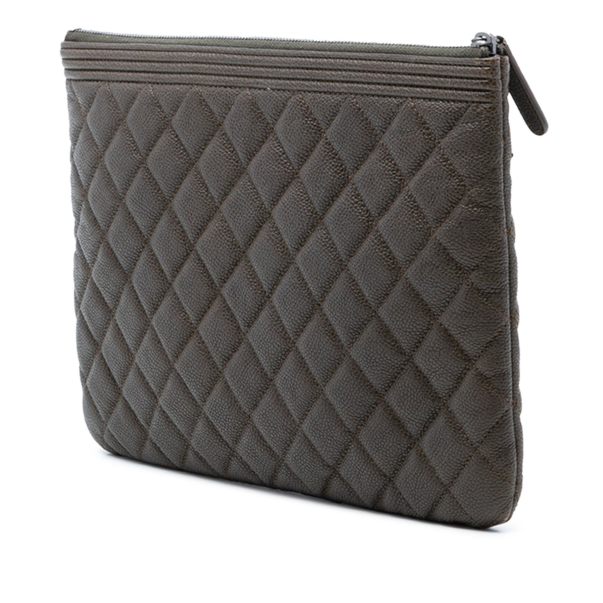 Chanel Medium Quilted Caviar Boy O Case Clutch Size ONE SIZE - 2 Thumbnail