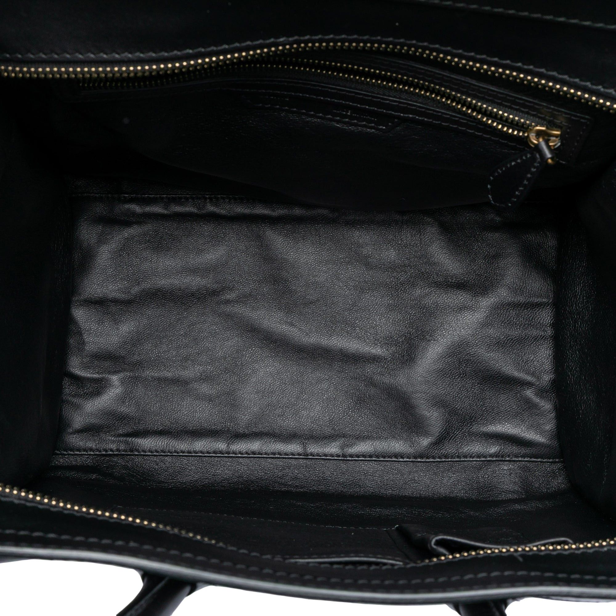 Celine Mini Bicolor Canvas and Leather Luggage Tote Size ONE SIZE - 4 Thumbnail
