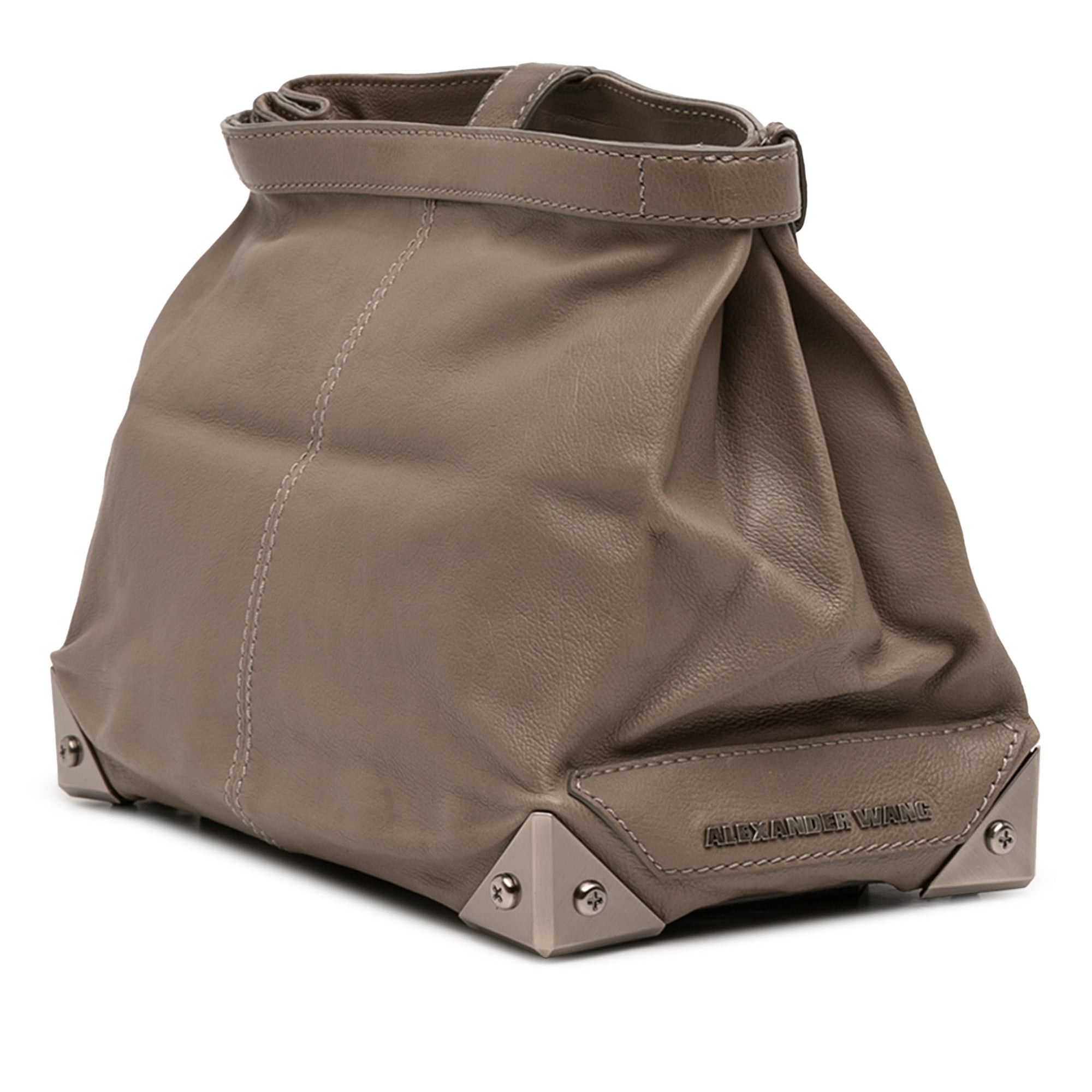 Alexander Wang Leather Fold Over Trunk Adele Clutch Size ONE SIZE - 2 Thumbnail