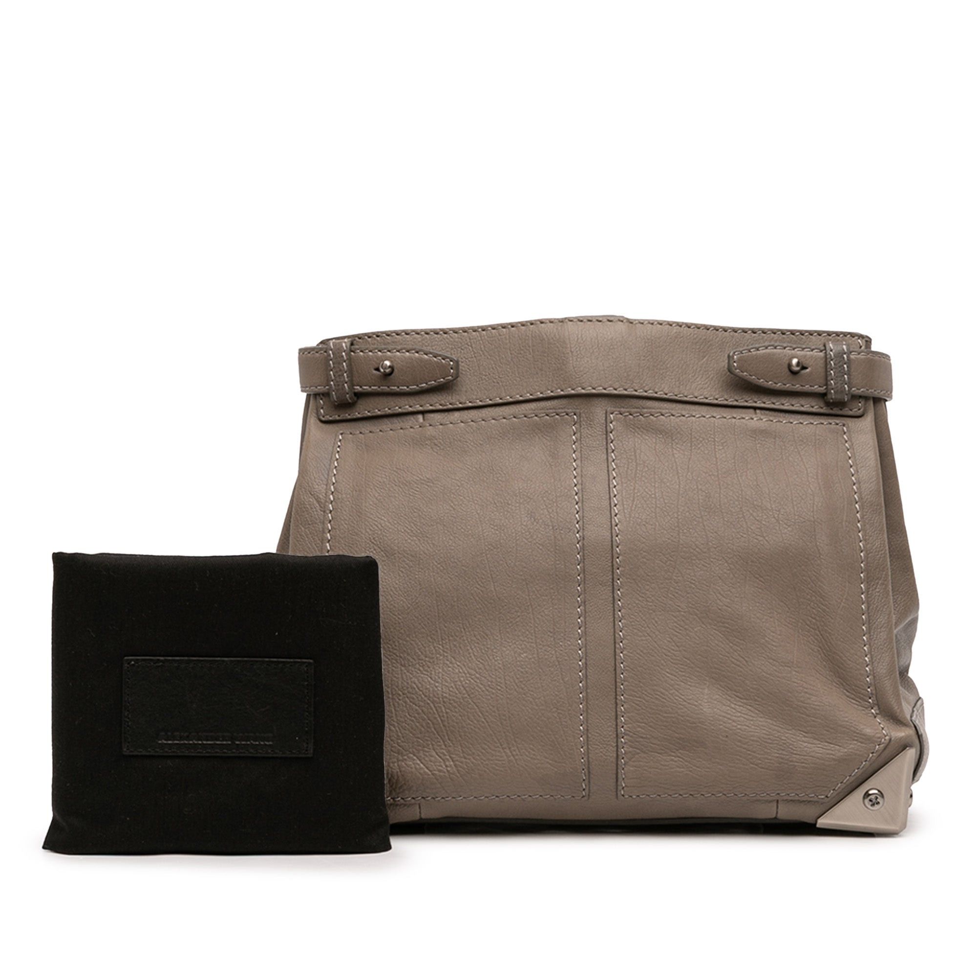 Alexander Wang Leather Fold Over Trunk Adele Clutch Size ONE SIZE - 11 Thumbnail