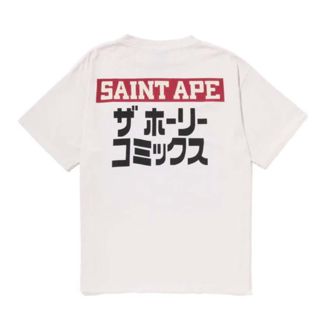 Bape Saint Michael Squadron Tee Vintage White Size US XXL / EU 58 / 5 - 2 Thumbnail
