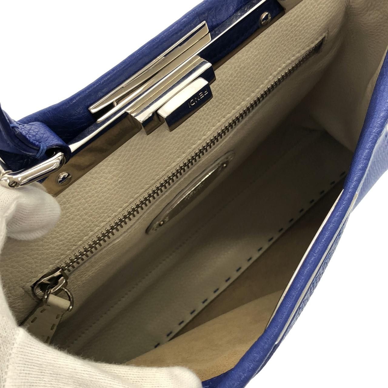 Fendi Fendi Fendi SELLERIA Peekaboo Calf Handbag Leather Handbag 8BN226Q0J DUTY FREE for USA Size ONE SIZE - 5 Thumbnail