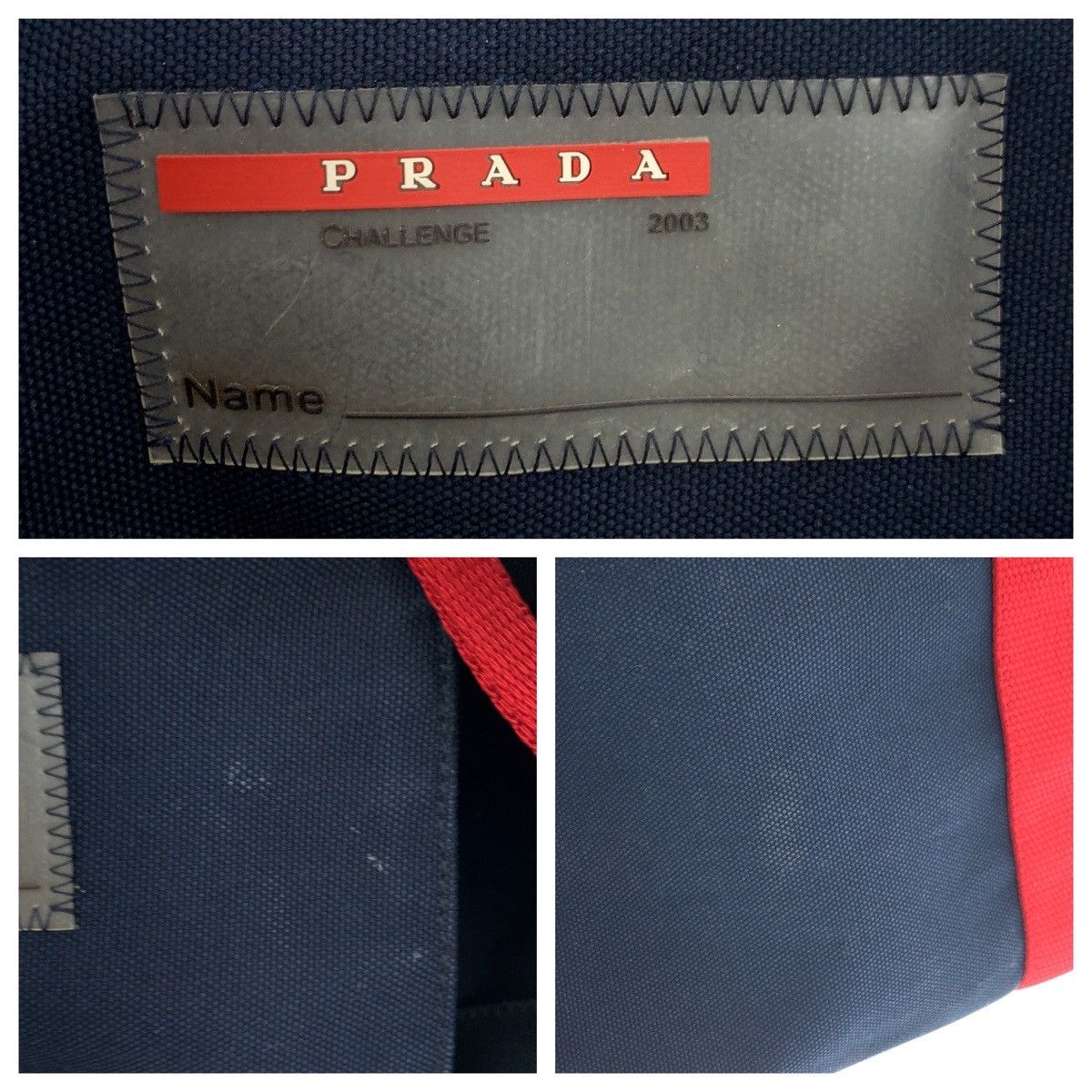 Prada Prada Prada Sports Canvas Tote Bag Textile Tote Bag 4VA134 DUTY FREE for USA Size ONE SIZE - 4 Thumbnail
